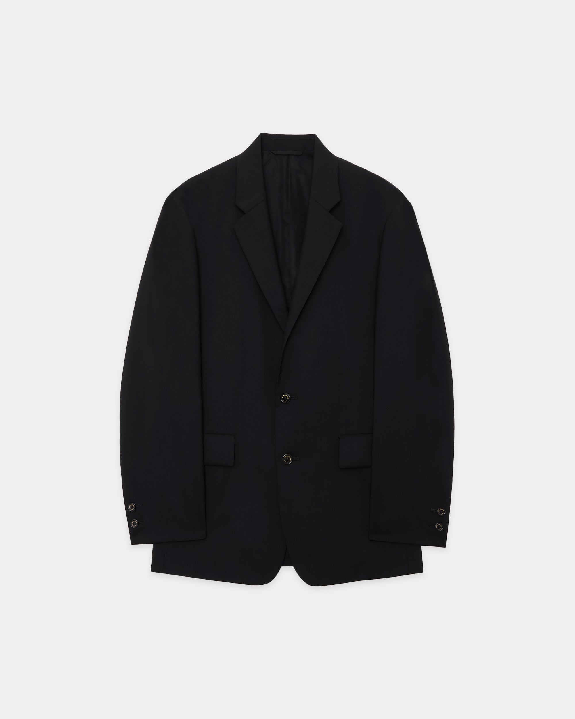 オーガニックウール2/80トロピカル / スポーツコート, Black