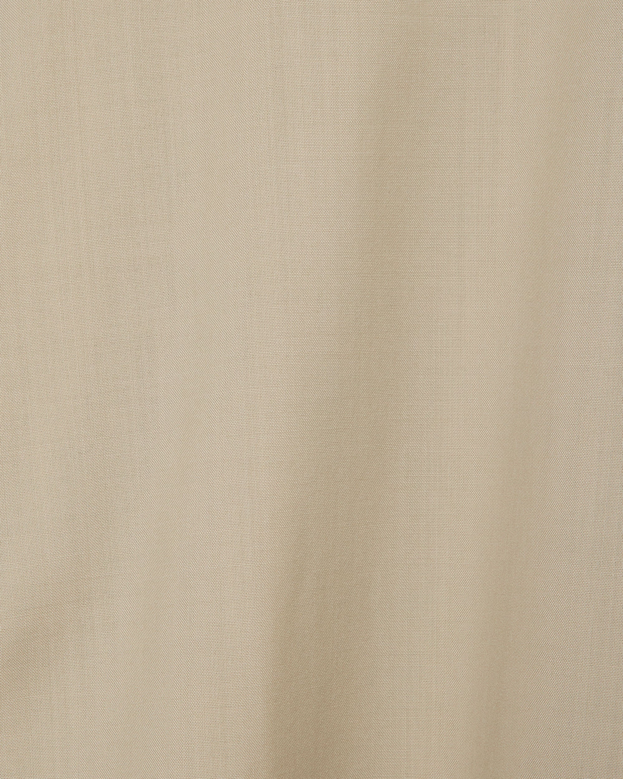 オーガニックウール2/80トロピカル / コンフォートフィットシャツ, Beige