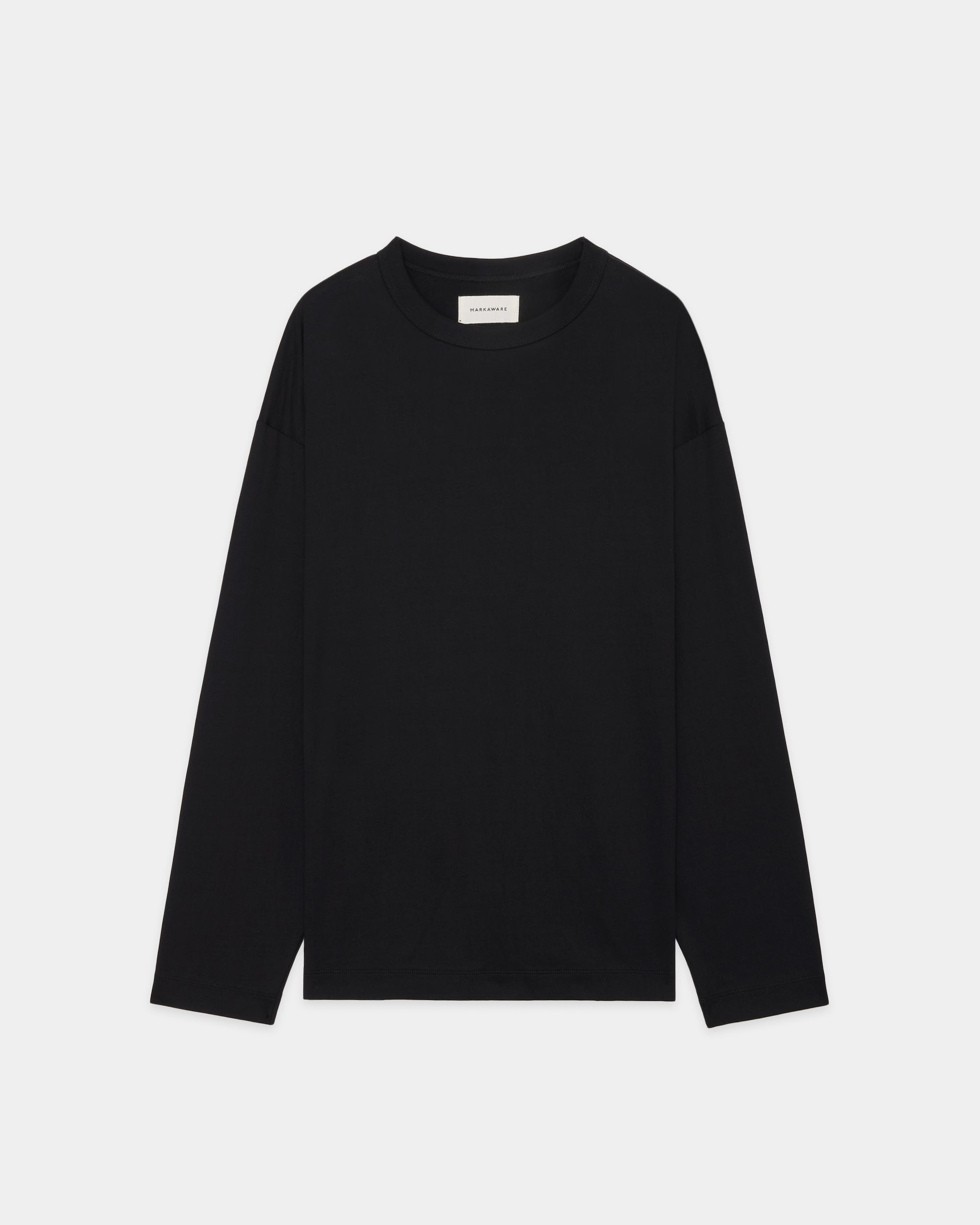 オーガニックGIZA 80/3 天竺 サバイバルクロス® / コンフォートフィットTee L/S, Black