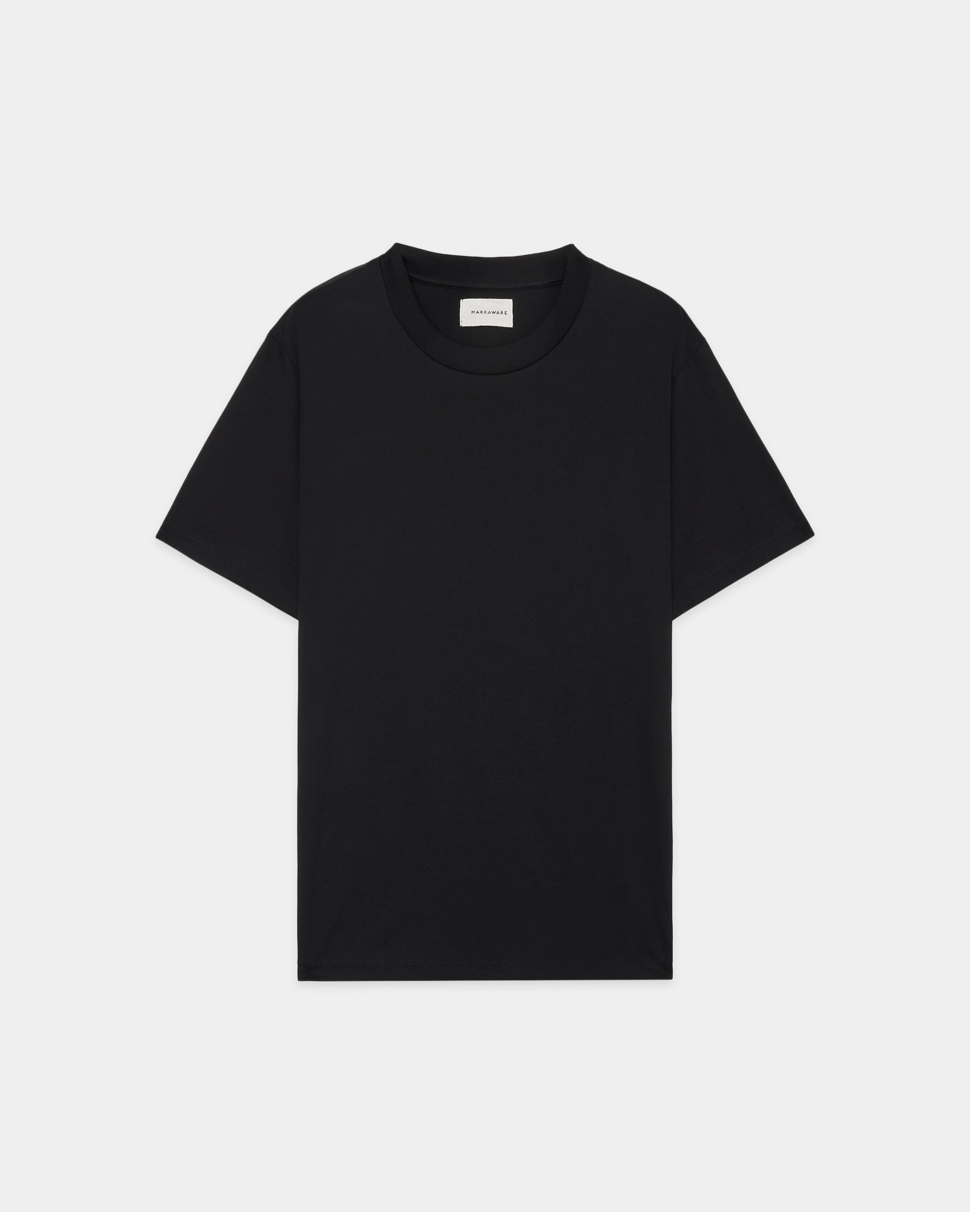 オーガニックGIZA 80/3 天竺 サバイバルクロス® / レギュラーフィットTee, Black