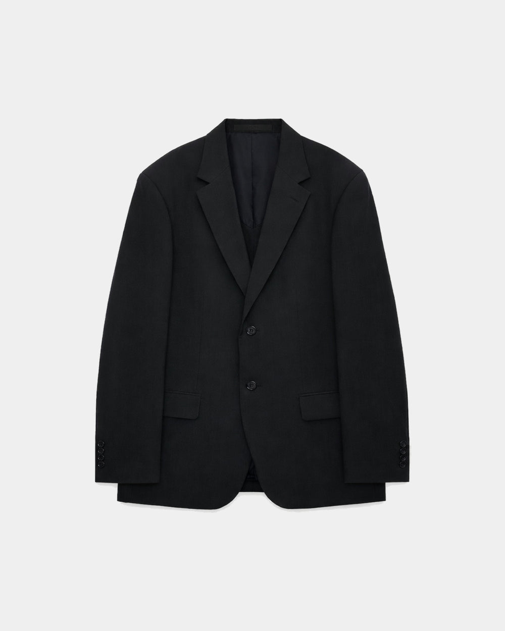 オーガニックウールライトサージ / ギヨームジャケット, Black