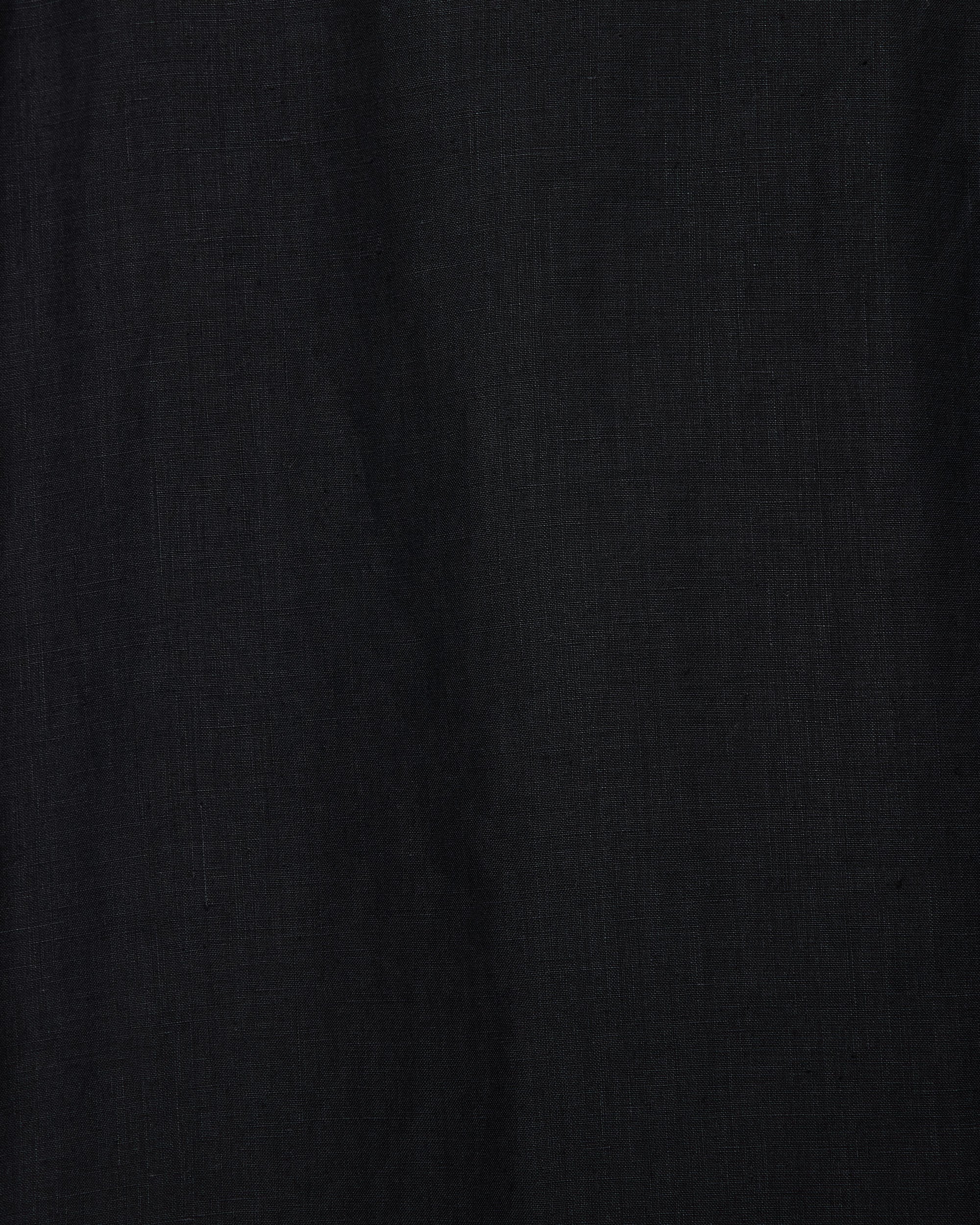 80/1ヘンプタイプライター / ウェストコート, Black