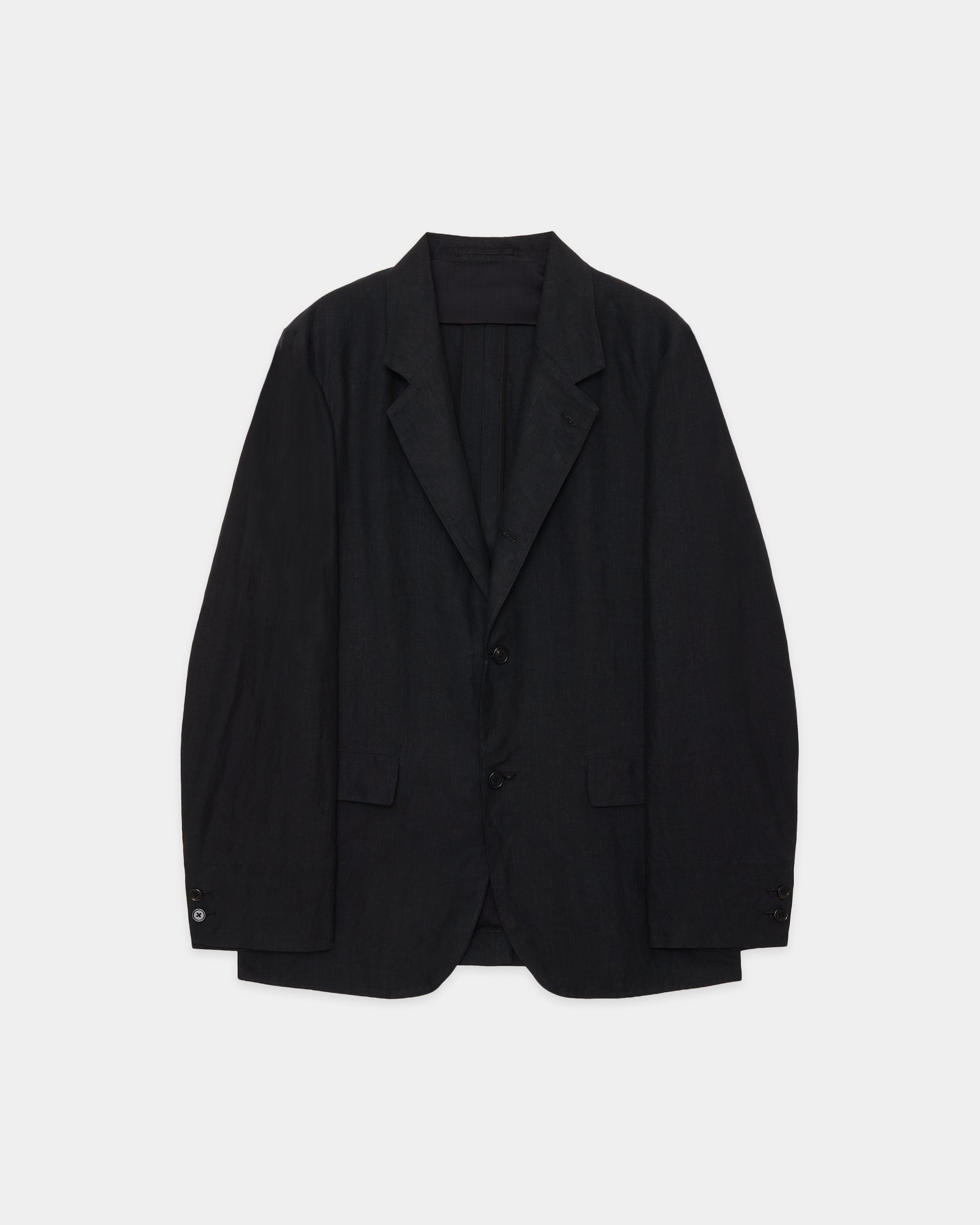 80/1ヘンプタイプライター / サックコート, Black