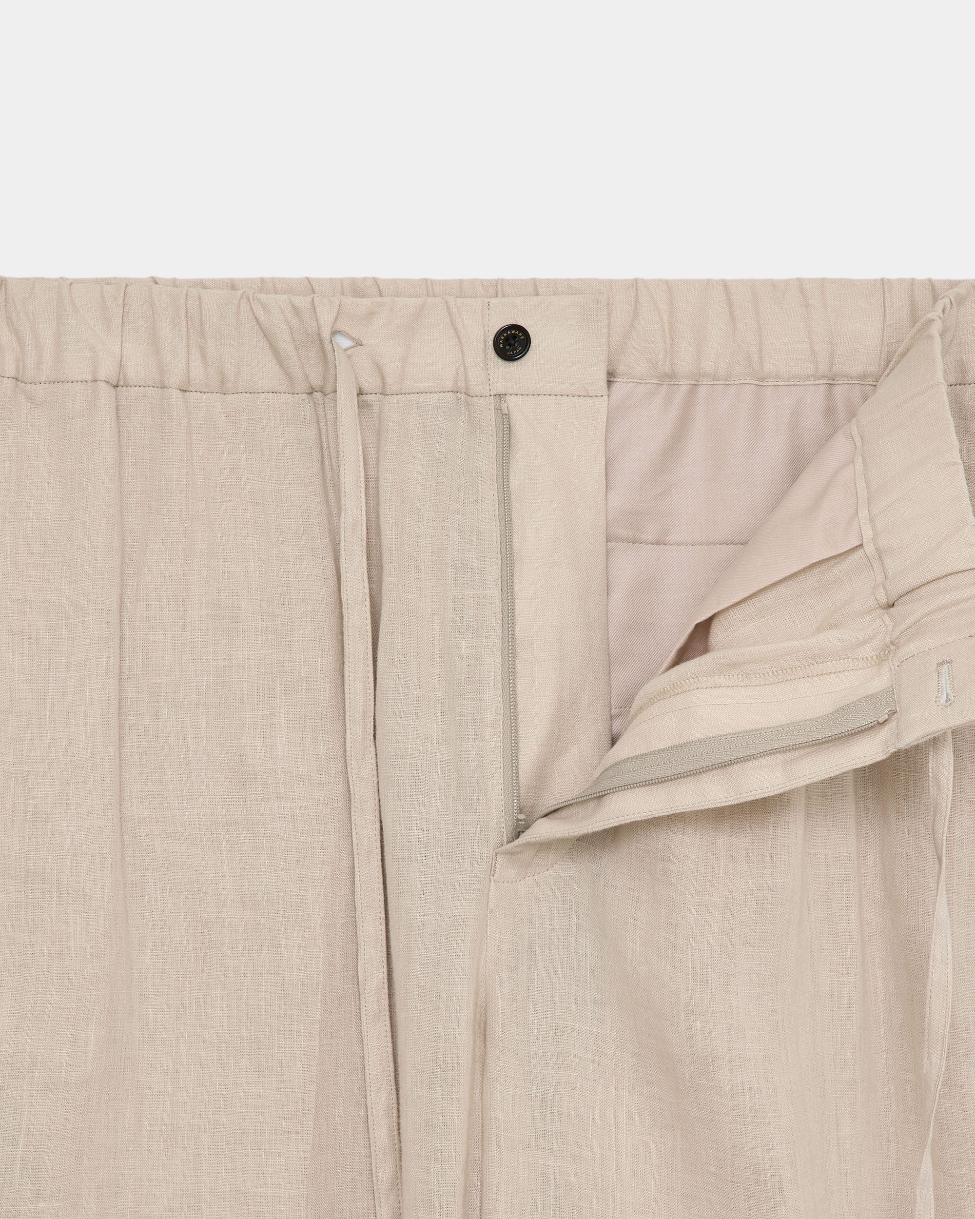 ヘンプ細布 / フラットテーパードイージートラウザーズ, Taupe