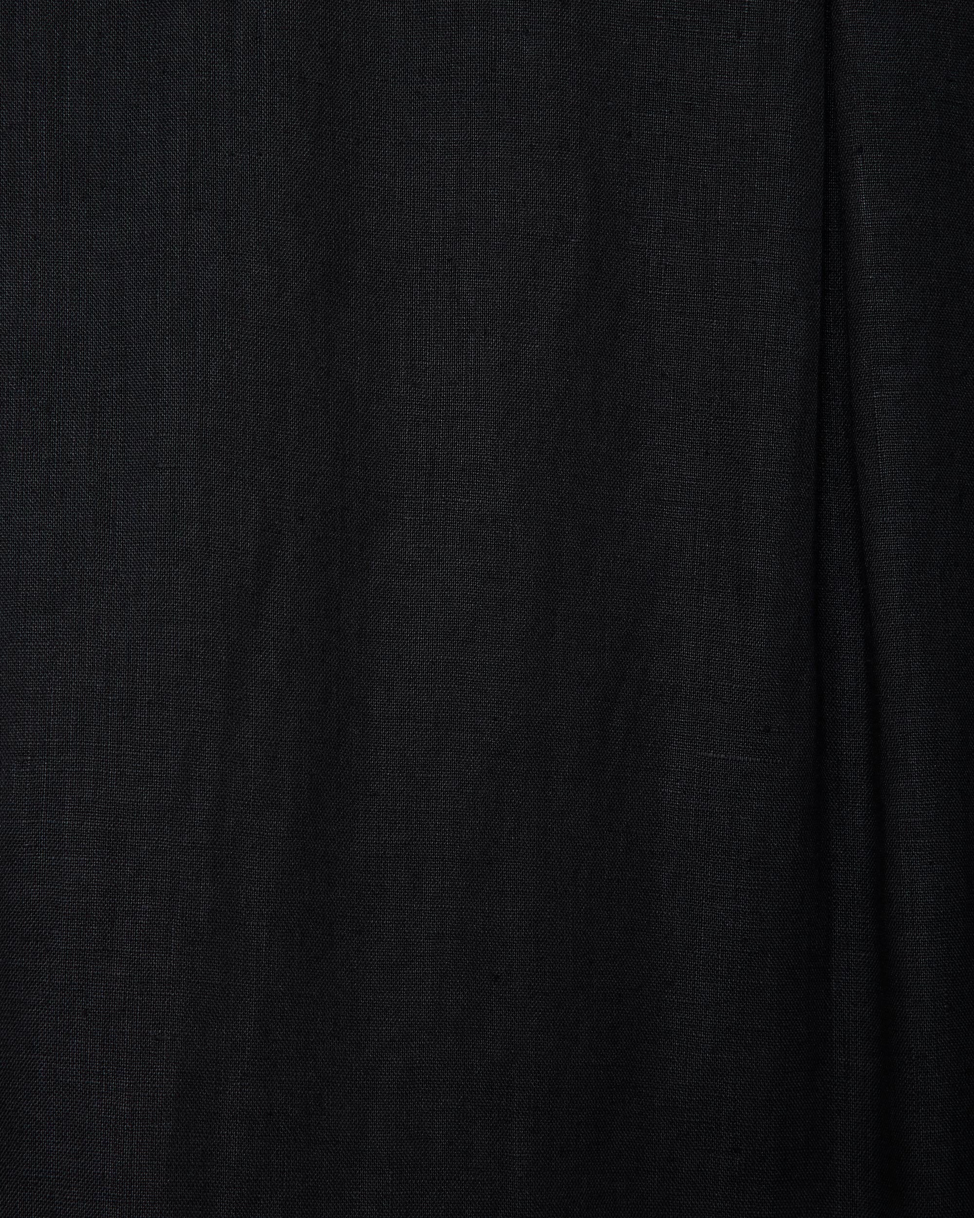 ヘンプ細布 / コンフォートフィットシャツ, Black