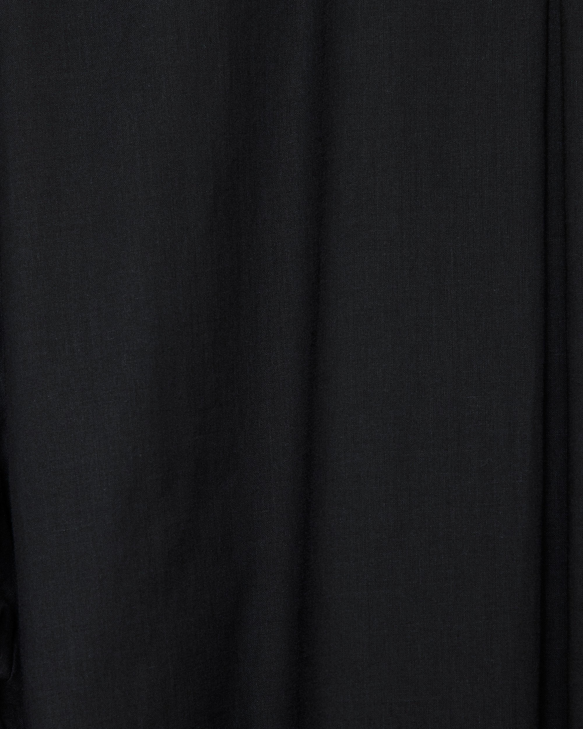 オーガニックGIZA90/1ローン / ツーポケットワークシャツ, Black