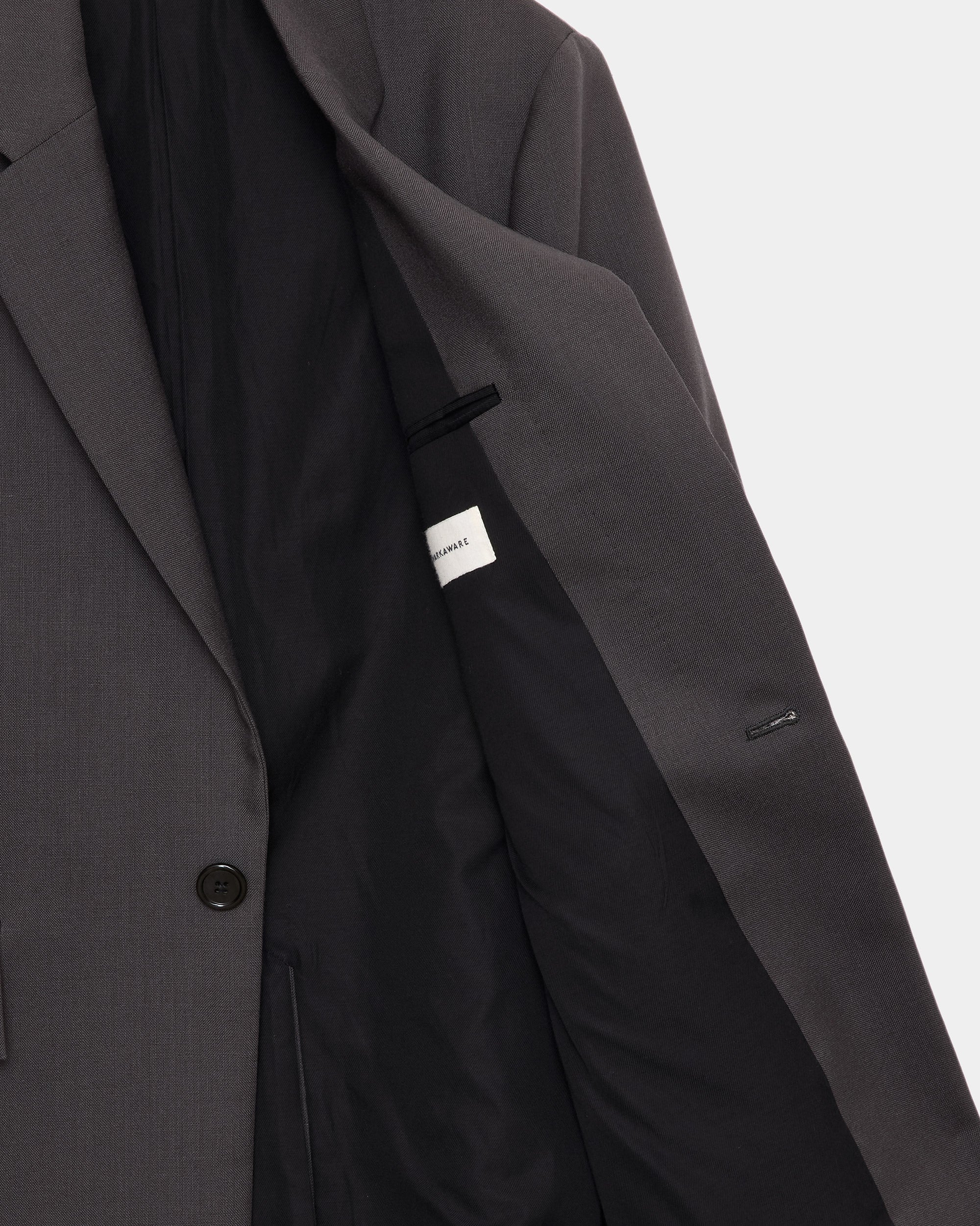 オーガニックウールヘビートロピカル / スクエアジャケット, Charcoal