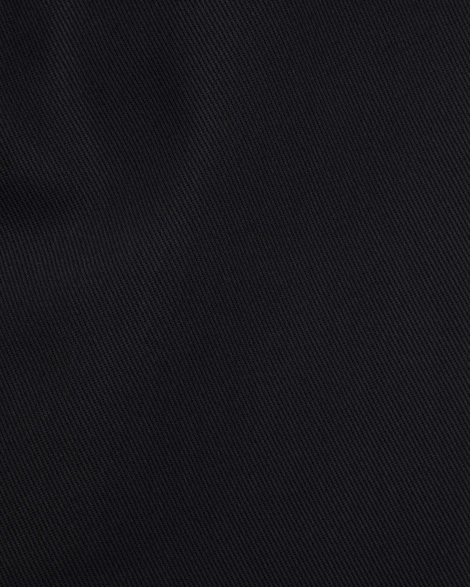 Organic Cotton Survival Cloth Flat Tapered Trousers, Black