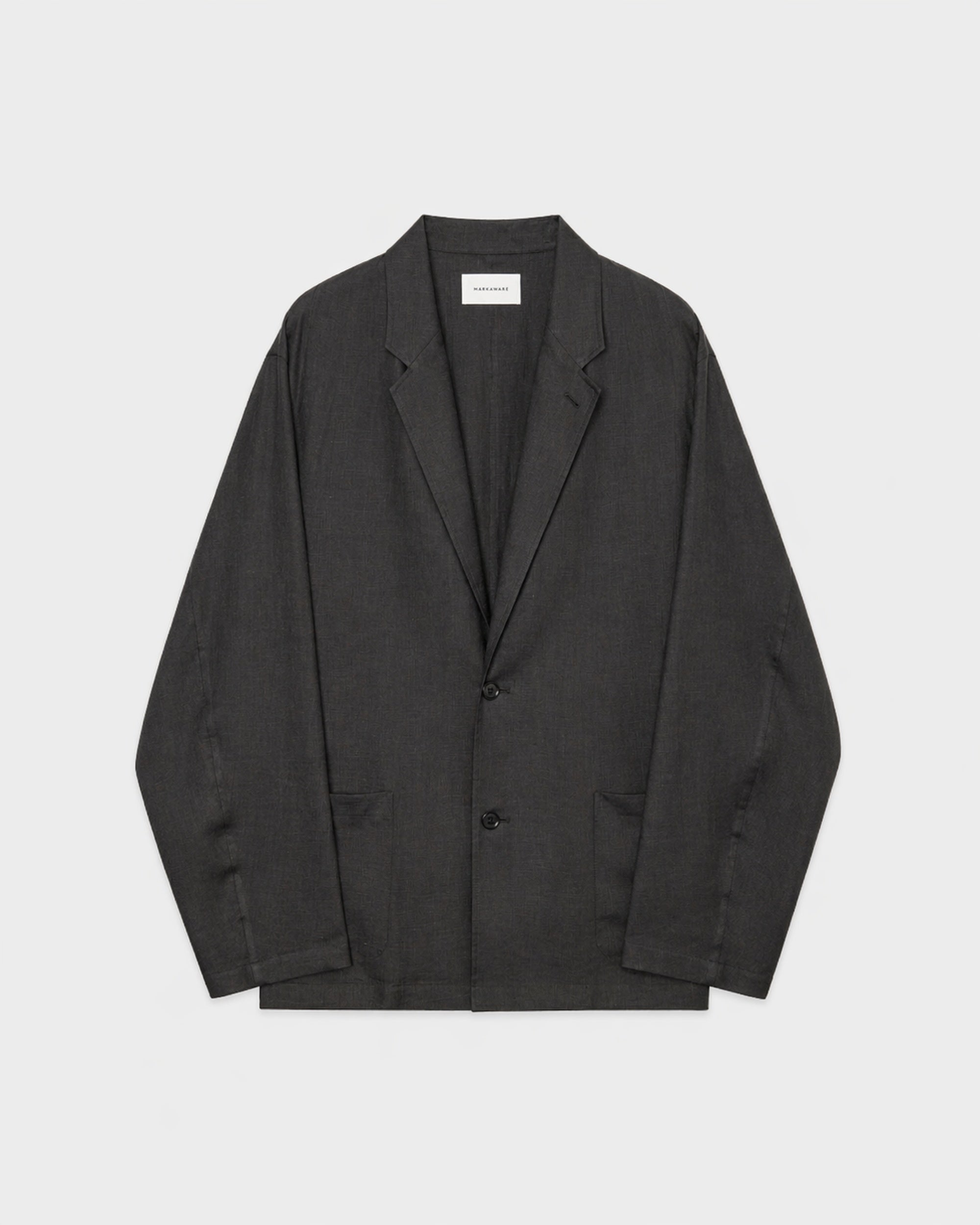 【PARKING別注】ヘンプ細布 / シャツジャケット, Charcoal