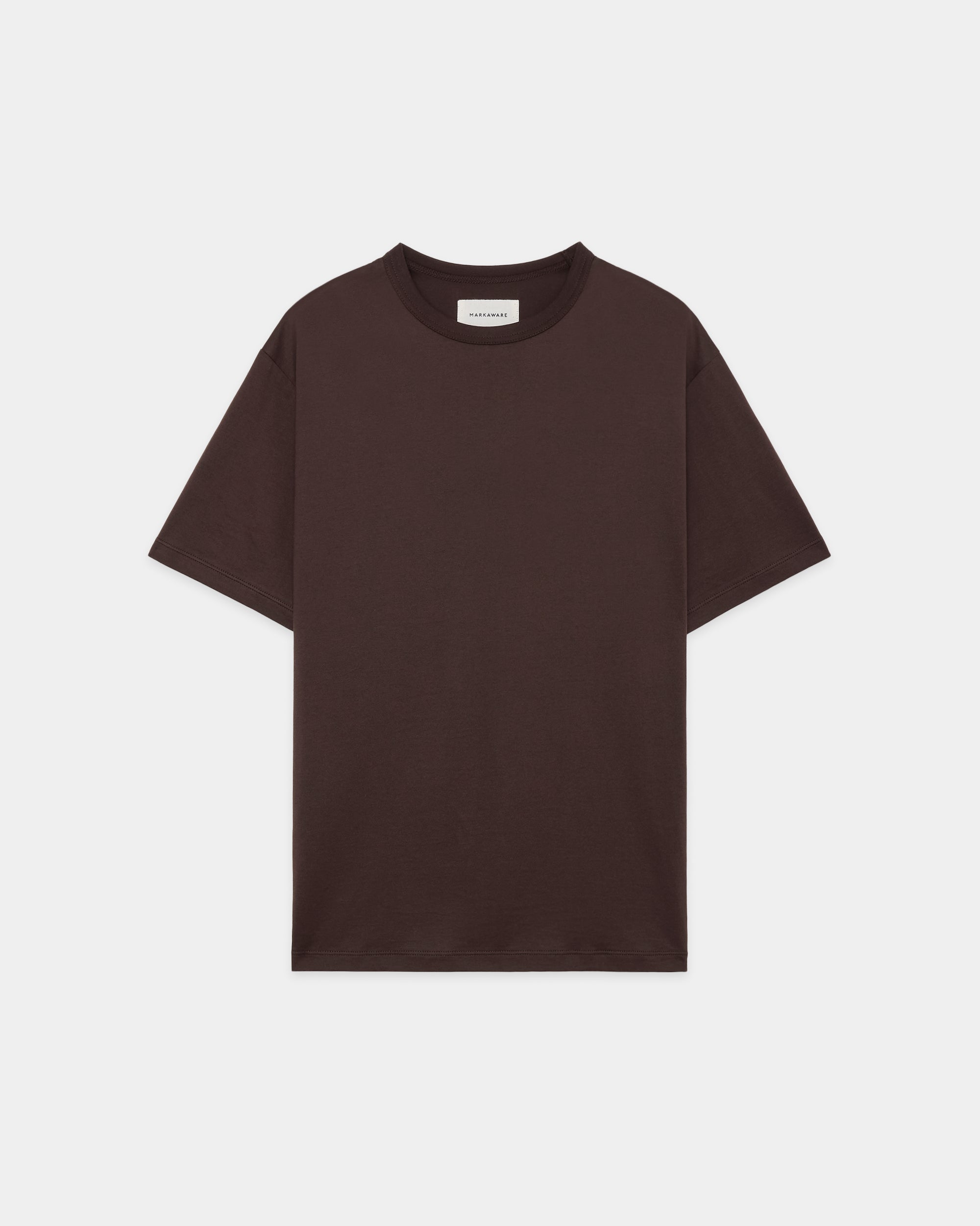 オーガニックGIZA70/2天竺 / ニューリラックスドフィットTee, Brown