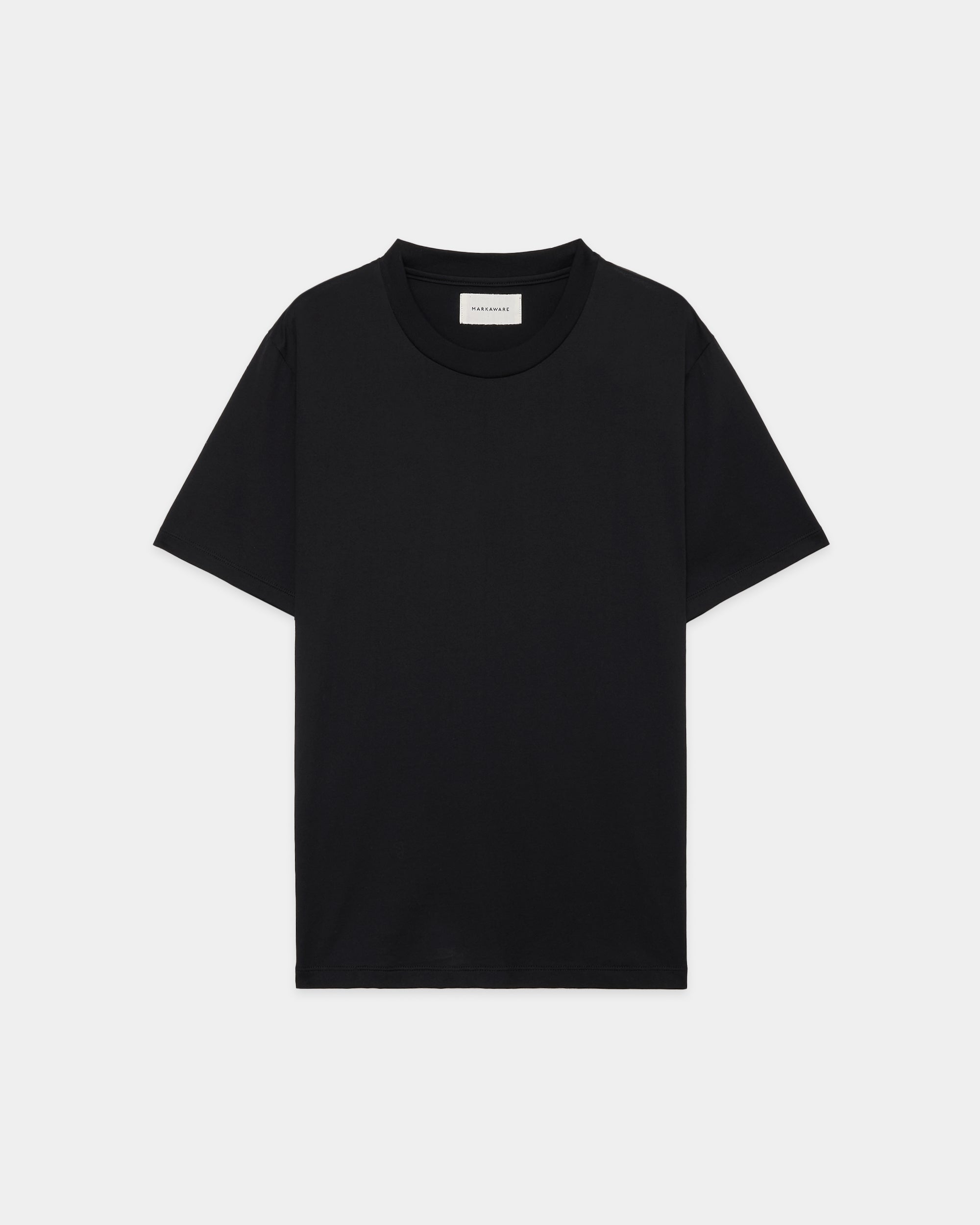 オーガニックGIZA70/2天竺 / レギュラーフィットTee, Black