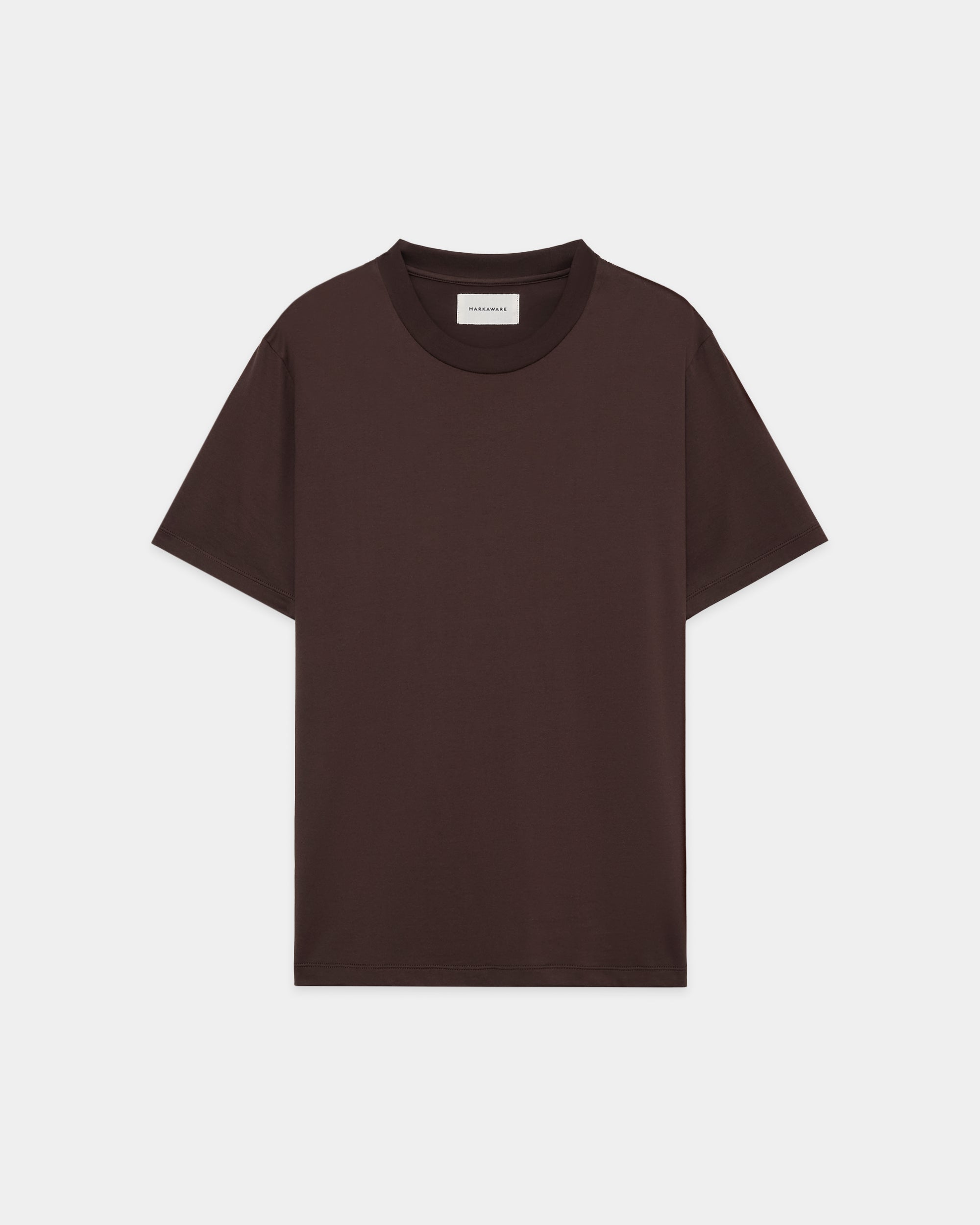 オーガニックGIZA70/2天竺 / レギュラーフィットTee, Brown