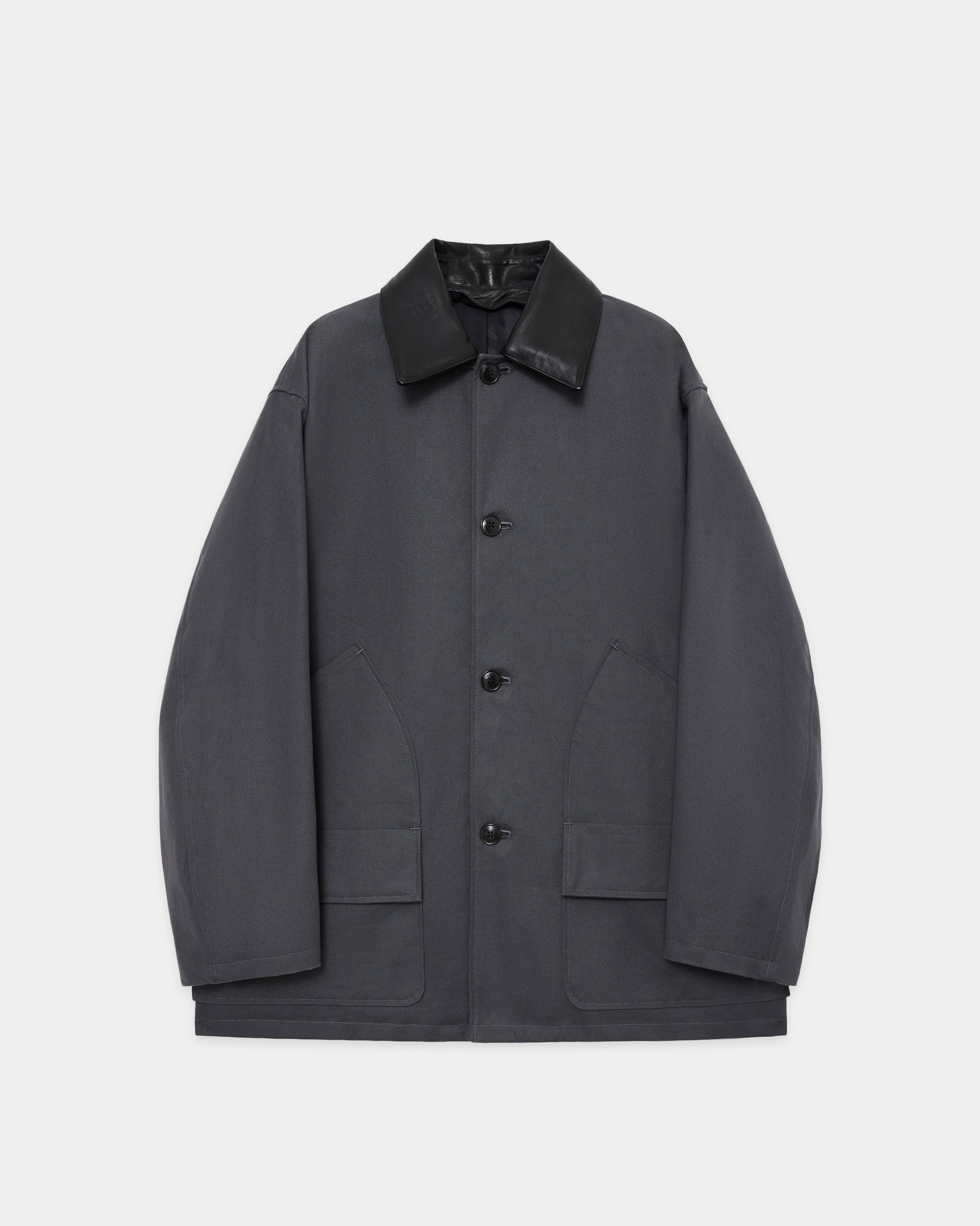 Organic Cotton Duck / Chasseur Jacket, Charcoal