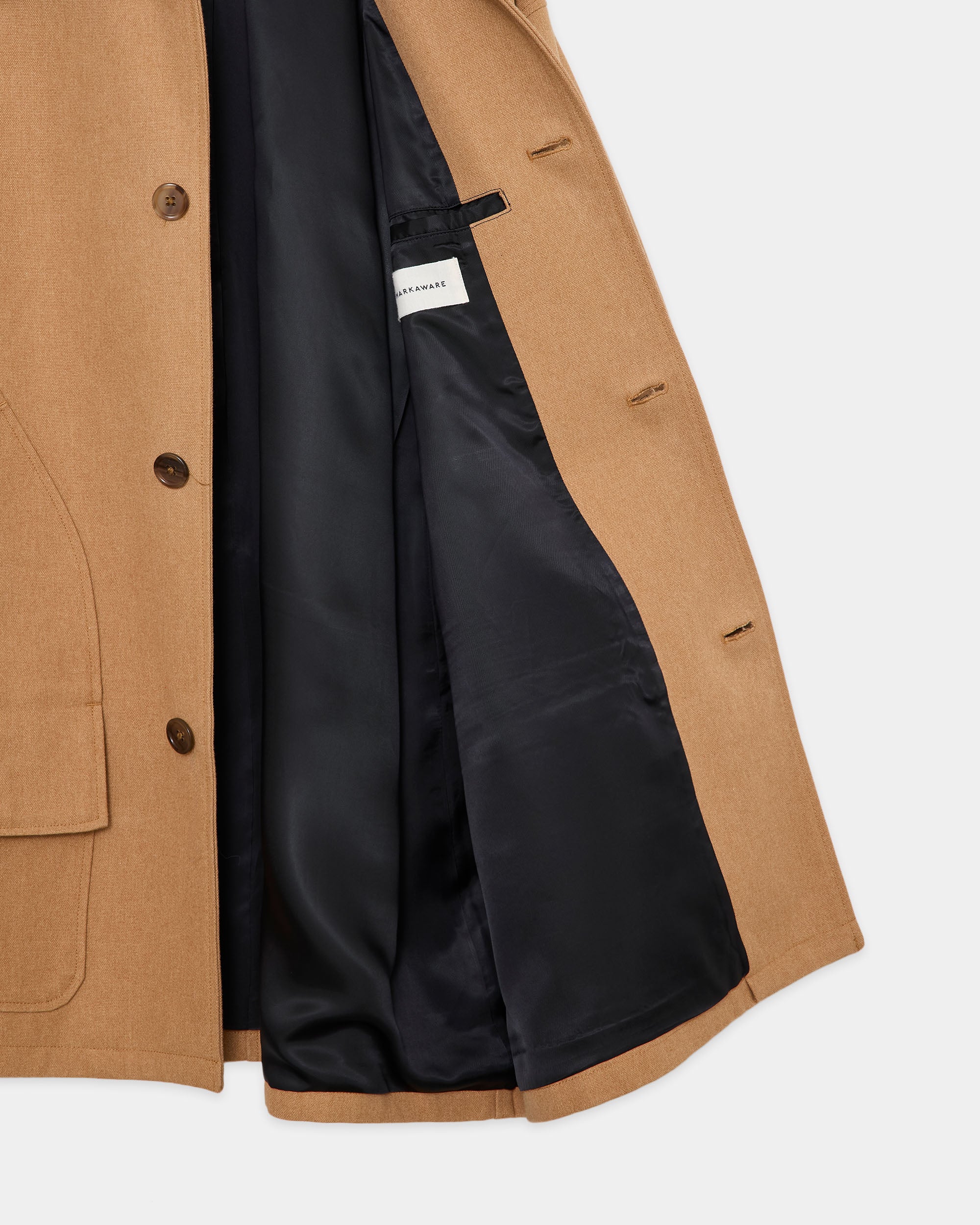 Organic Cotton Duck / Chasseur Jacket, Natural Brown