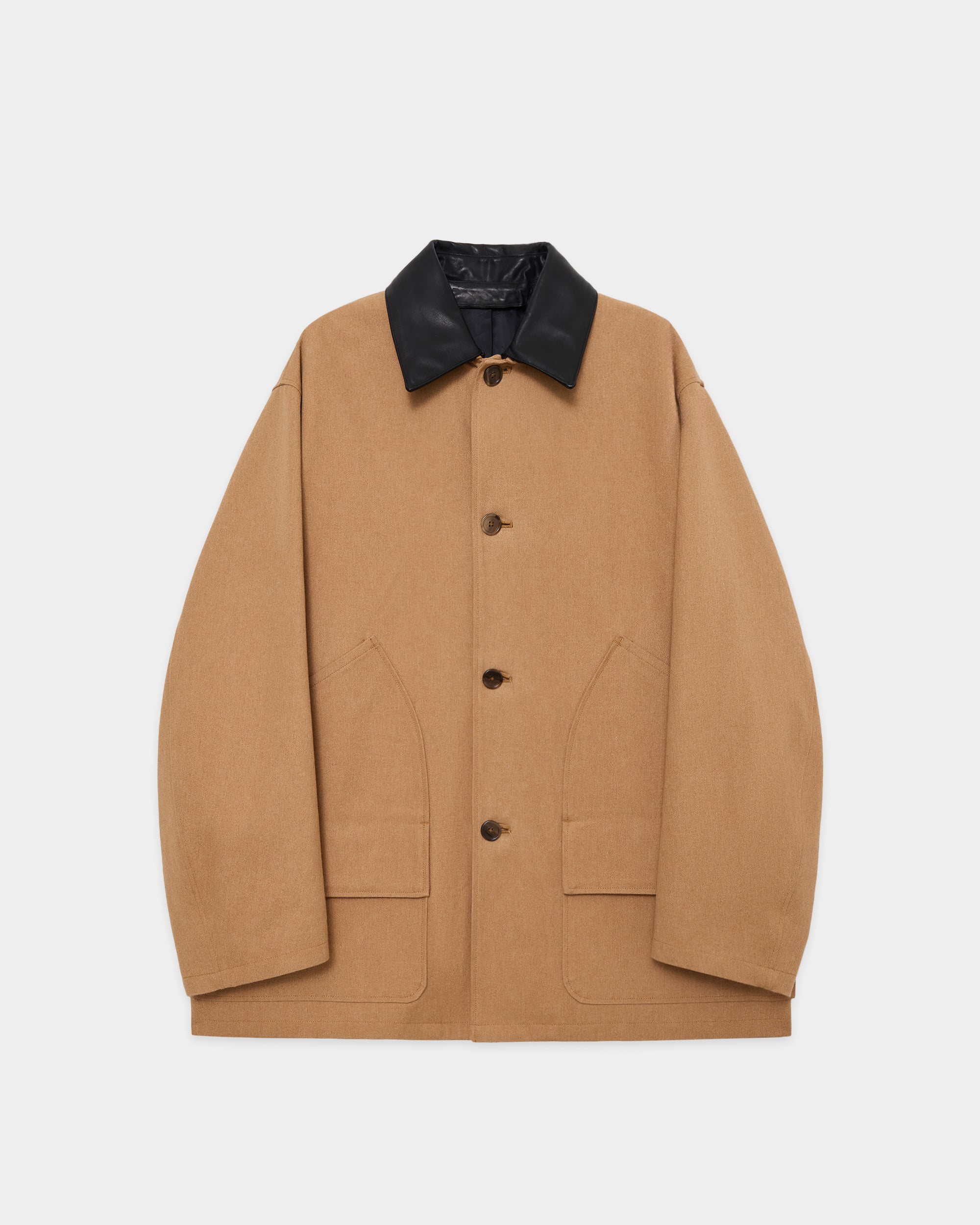 Organic Cotton Duck / Chasseur Jacket, Natural Brown