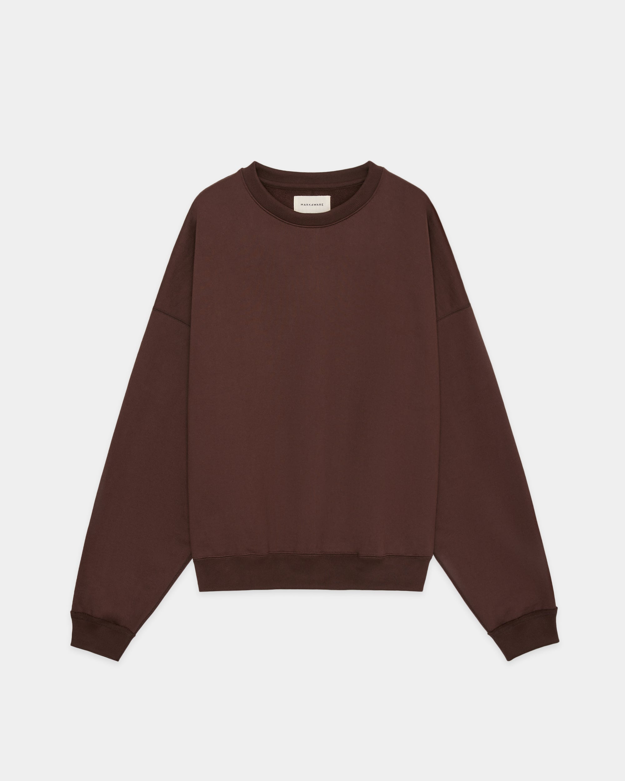 オーガニックコットンヘビー吊裏毛 / ヒュージスウェットショート, Dark Brown