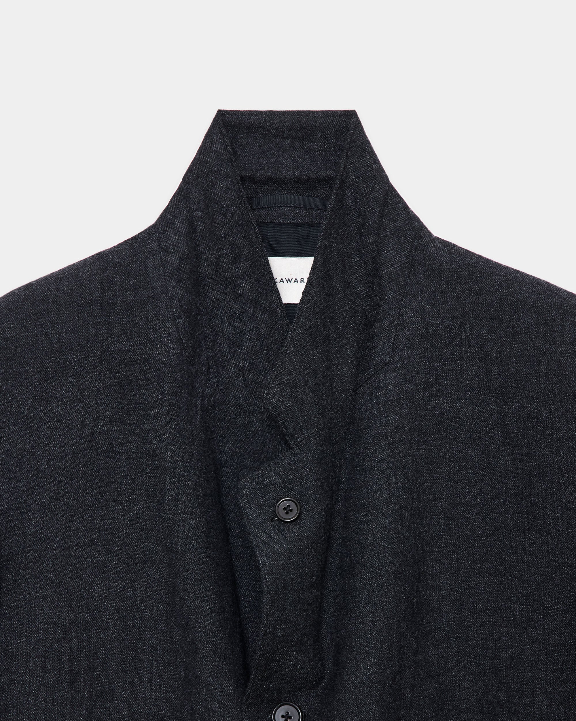 Organic Wool X Stainless Oatmeal / Sack Coat, Sumikuro