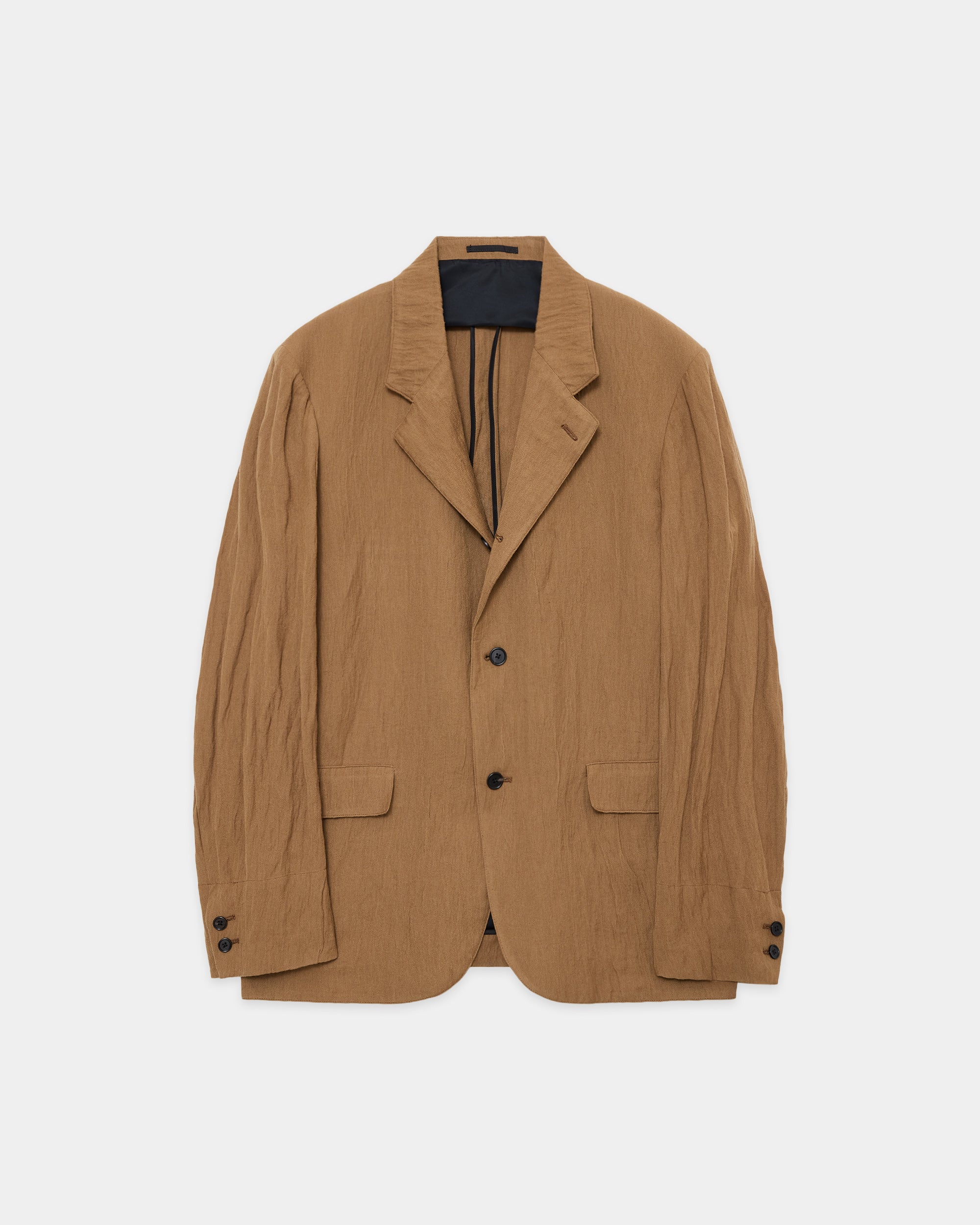 Organic Wool X Stainless Oatmeal / Sack Coat, Coyote