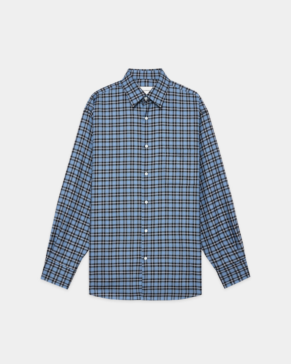 Organic Wool Viyella / Comfort Fit Shirt, Blue Check