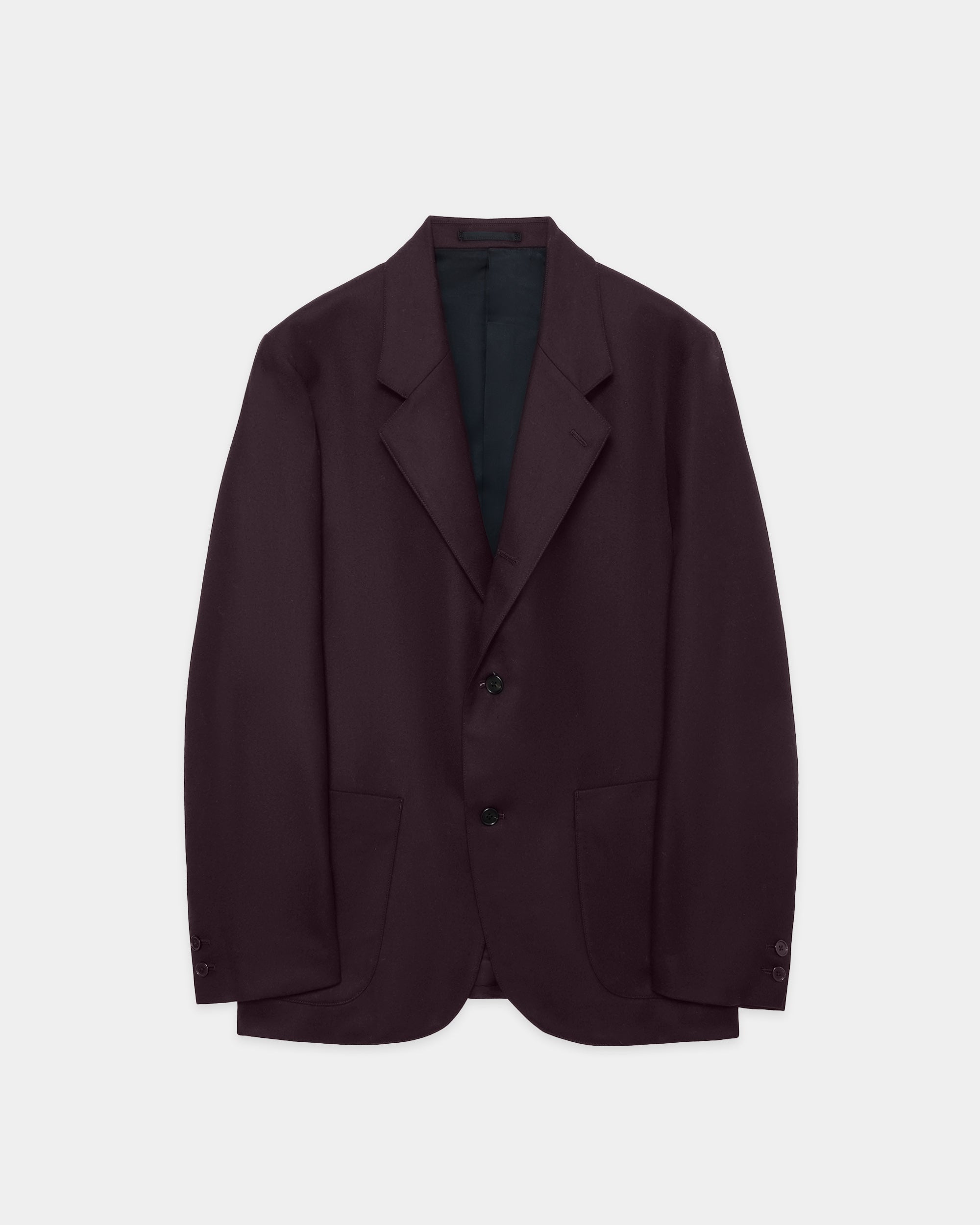 2/2/96 Wool Flannel / Sack Coat, Dark Purple