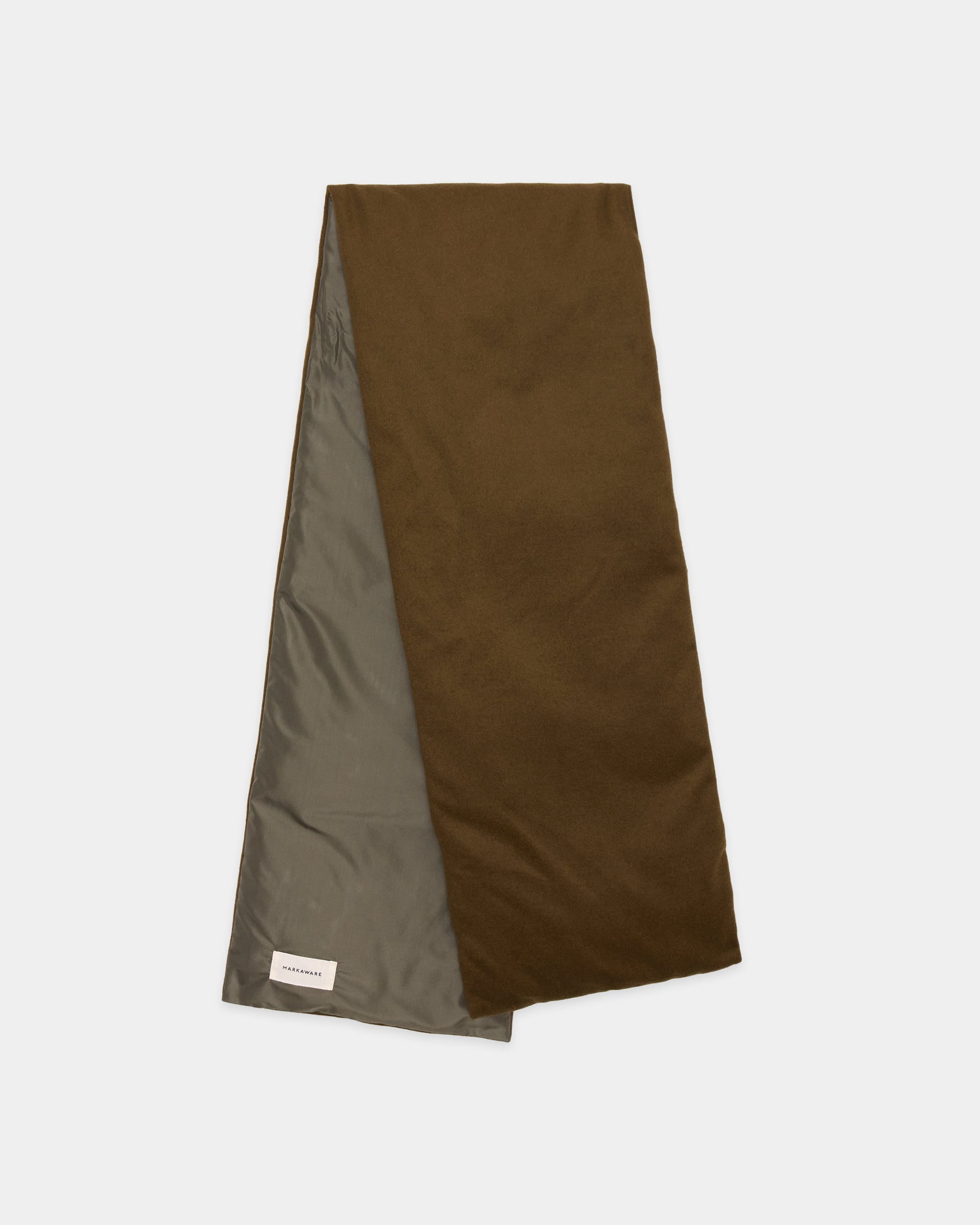 Cashmere Flannel / Cashmere Down Stole, Olive