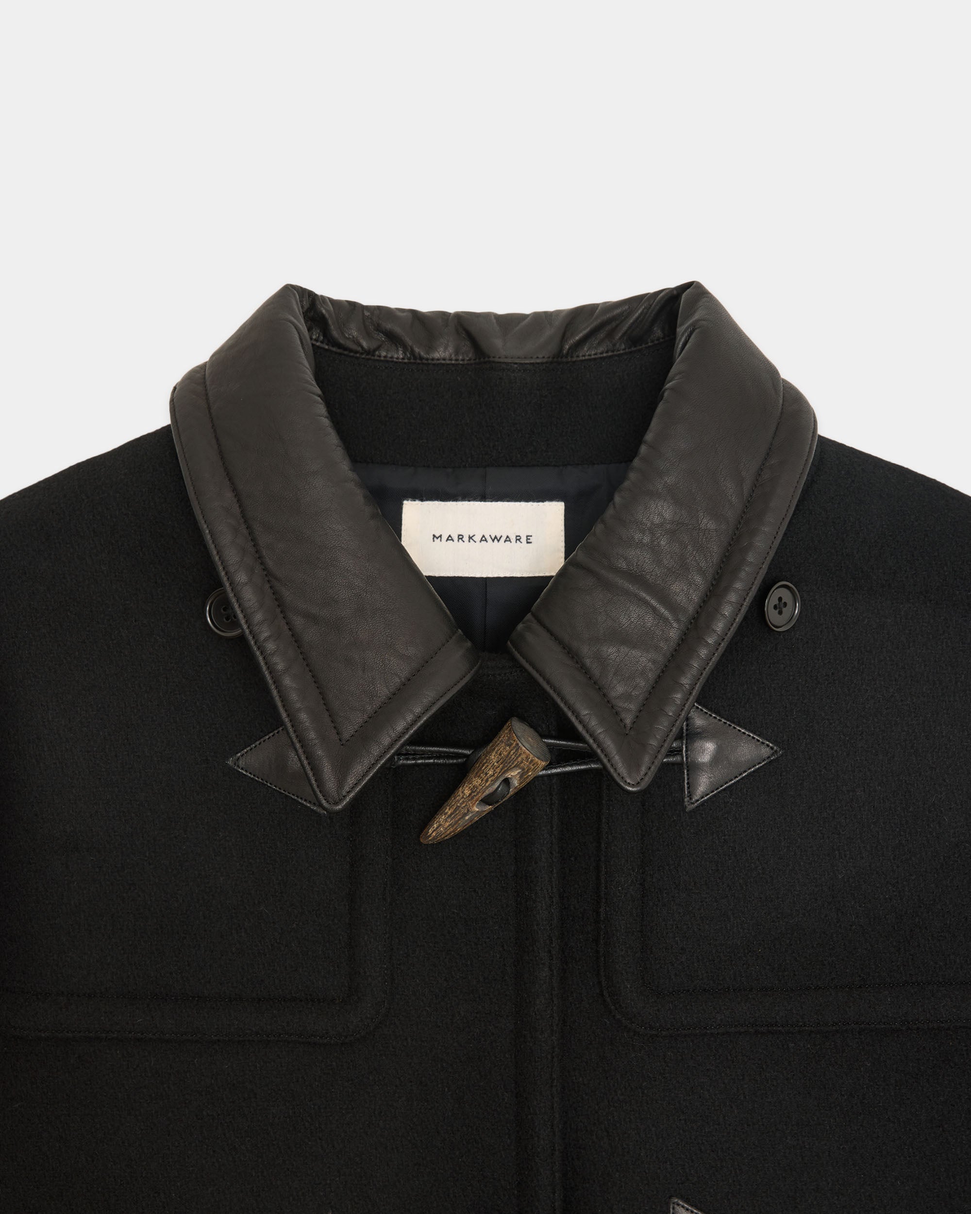 Vintage Melton / Duffle Coat, Black