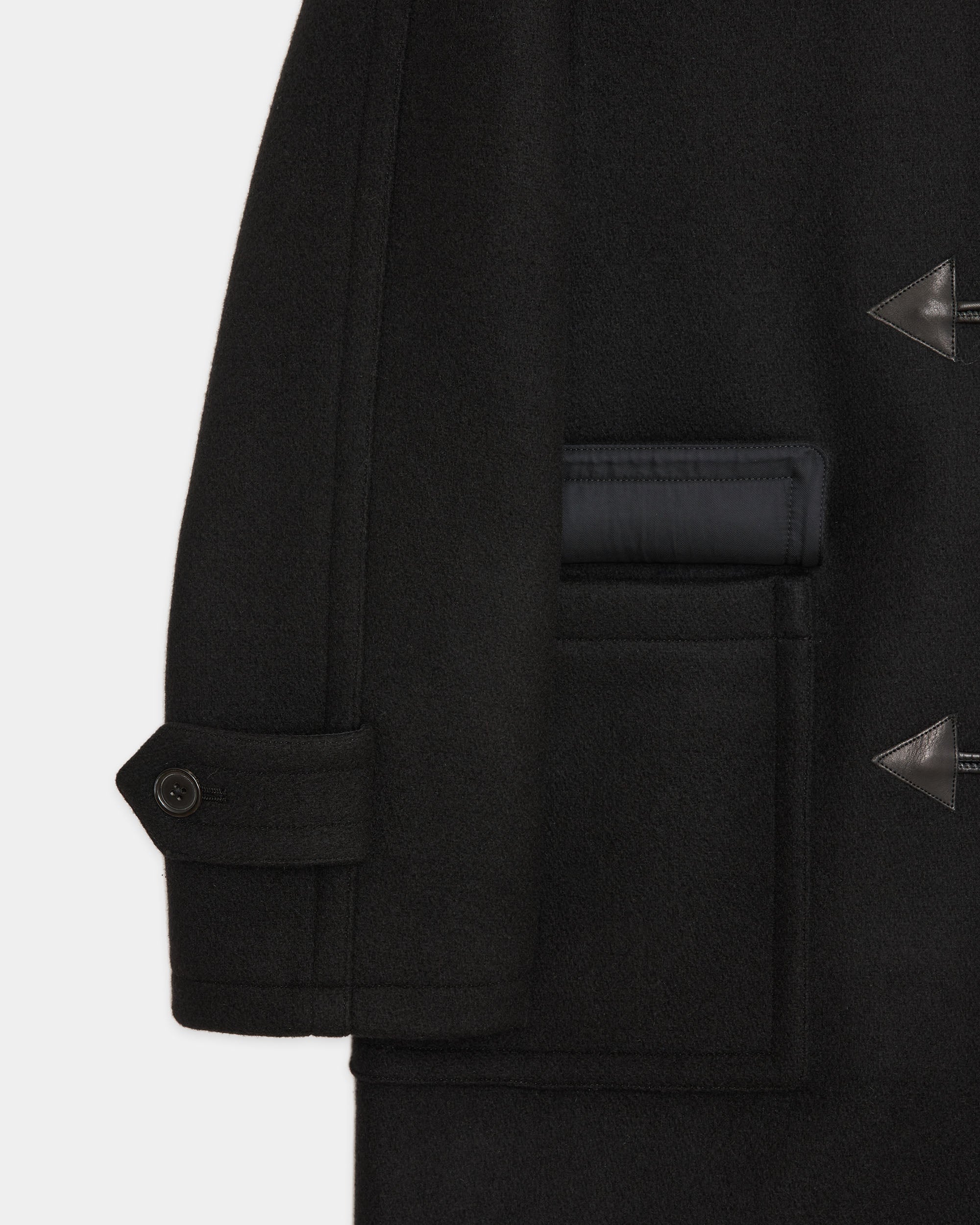 Vintage Melton / Duffle Coat, Black