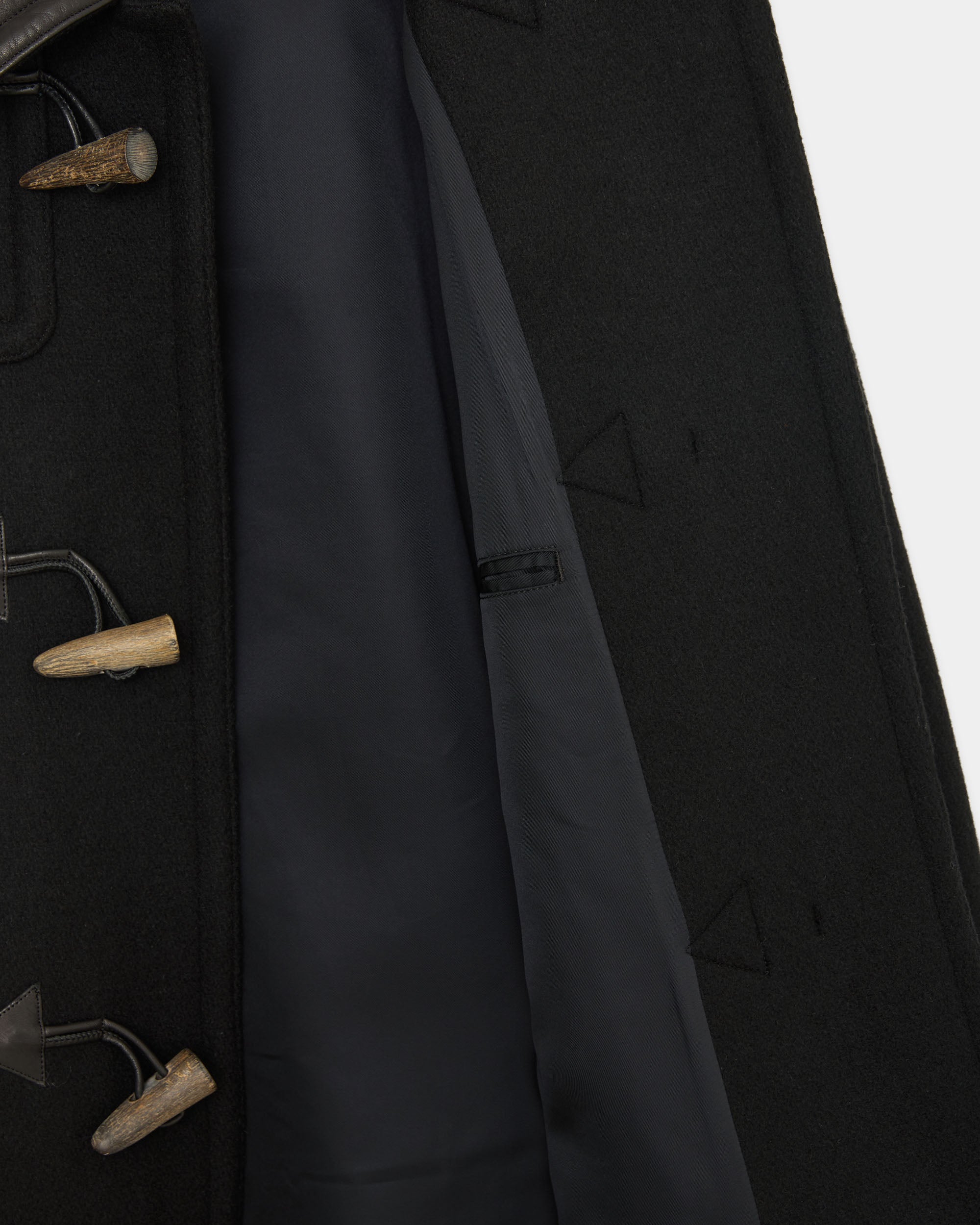 Vintage Melton / Duffle Coat, Black