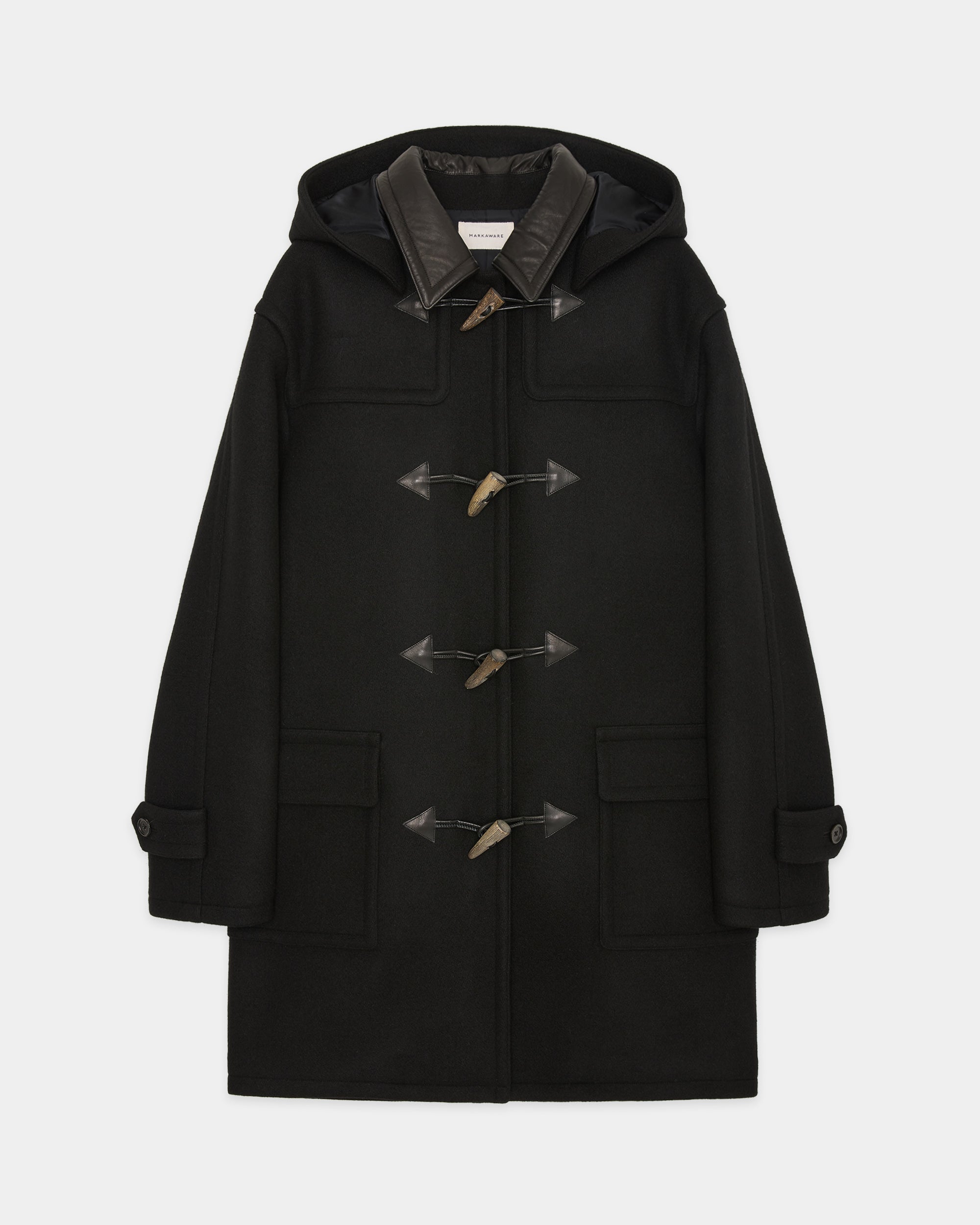 Vintage Melton / Duffle Coat, Black