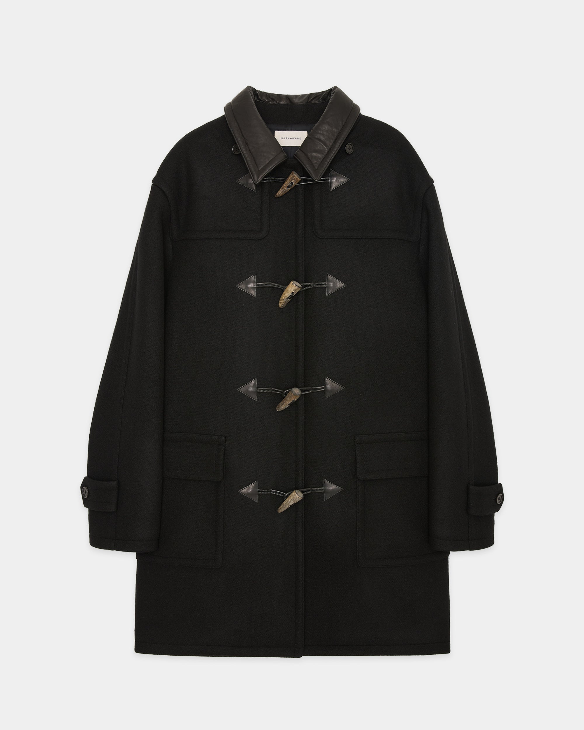 Vintage Melton / Duffle Coat, Black