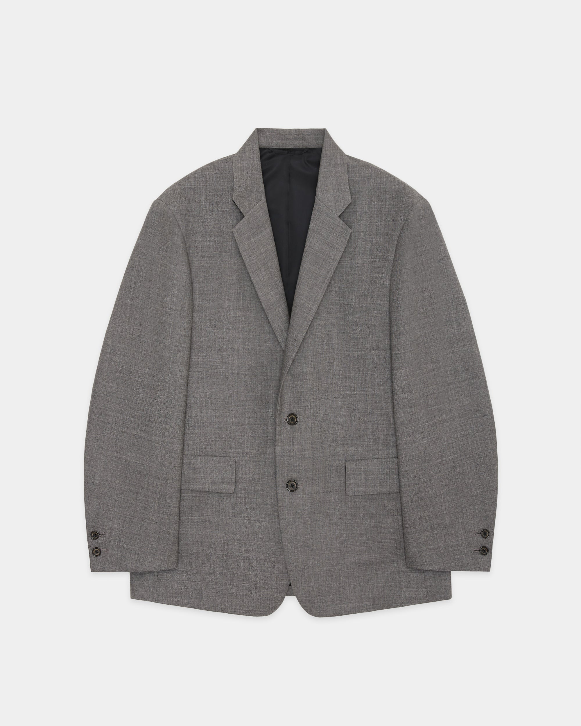 オーガニックウールヘビートロピカル / スポーツコート, Top Gray