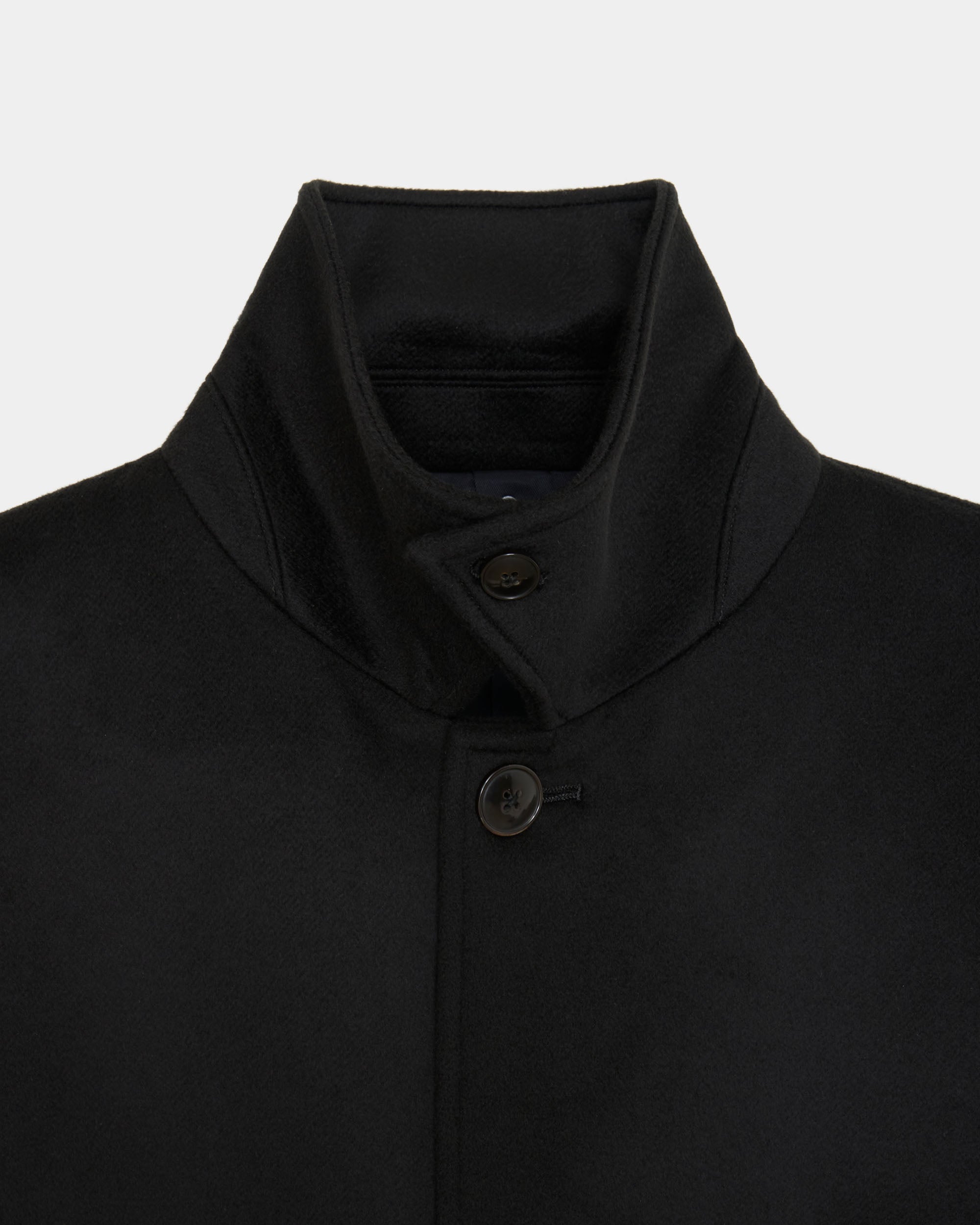 【PARKING Exclusive】Cashmere Double Faced Cloth / Chasseur Jacket, Black