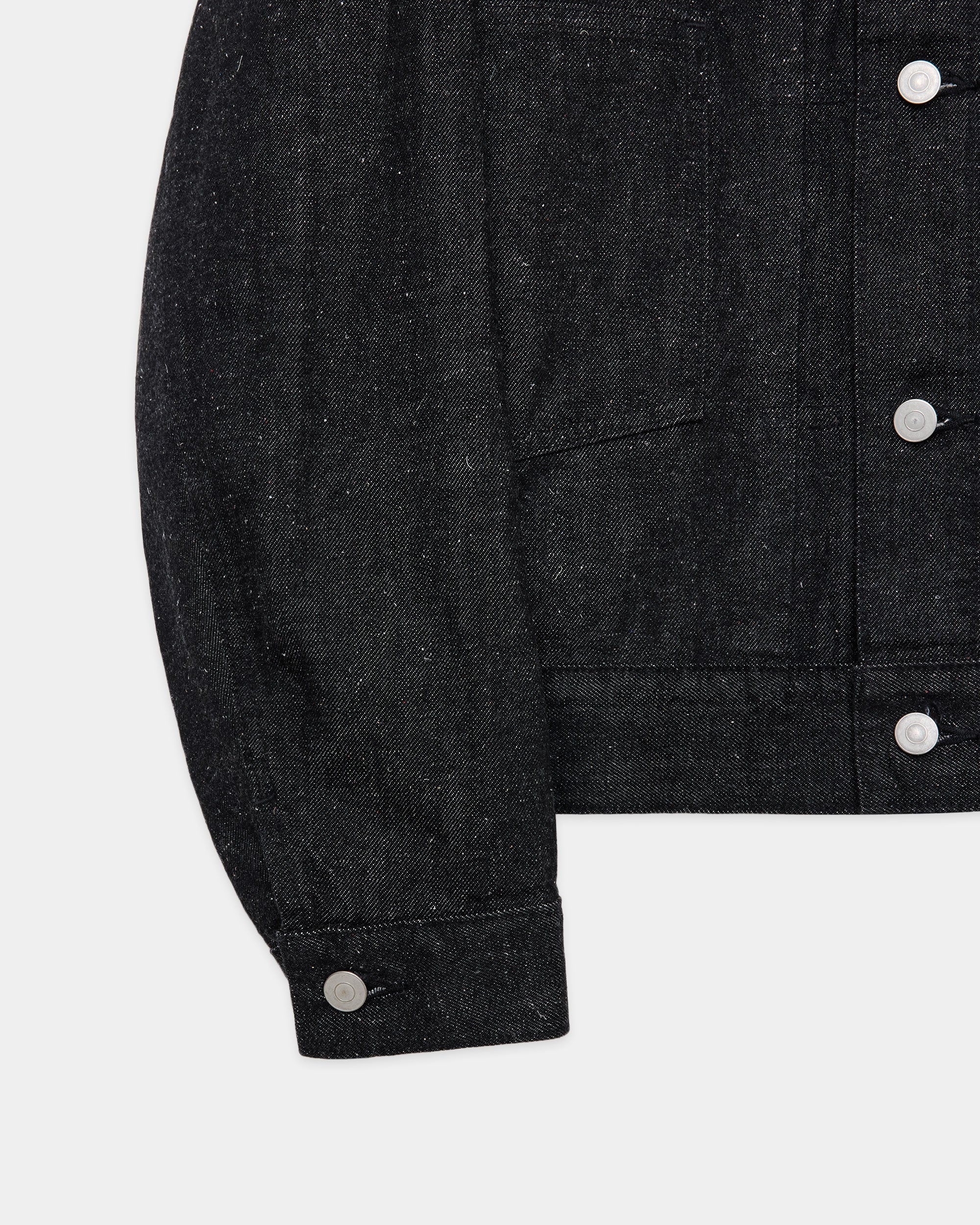 【PARKING Exclusive】13.1oz Kimono Denim Short Denim Jacket, Black