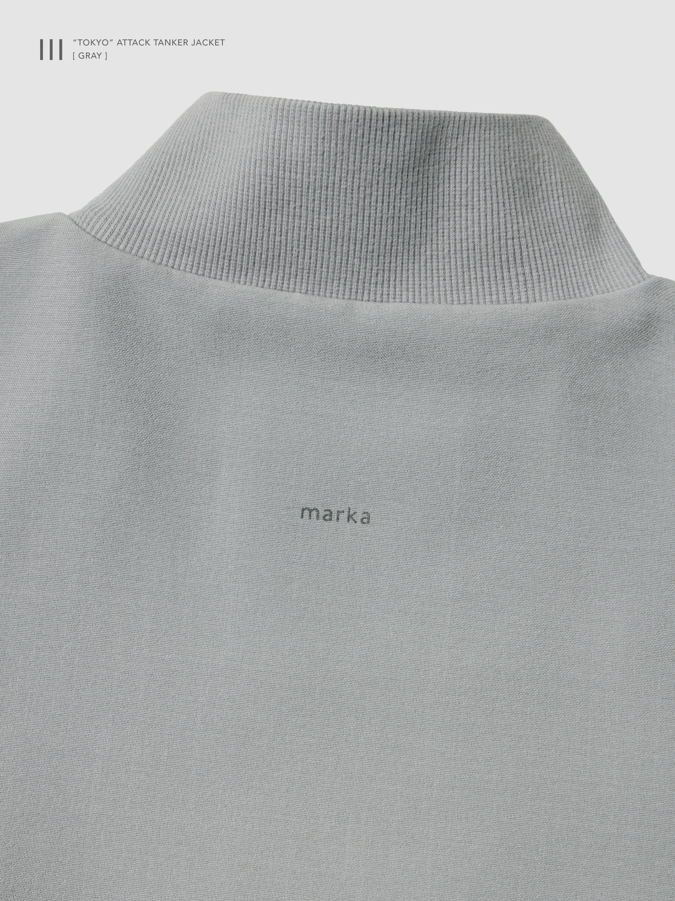 【GOOPiMADE x marka】 III / “TOKYO” Attack Tanker Jacket, Gray