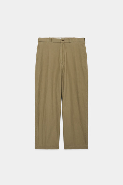 ORGANIC COTTON GABARDINE U.S.ARMY CHINO TROUSERS, Beige