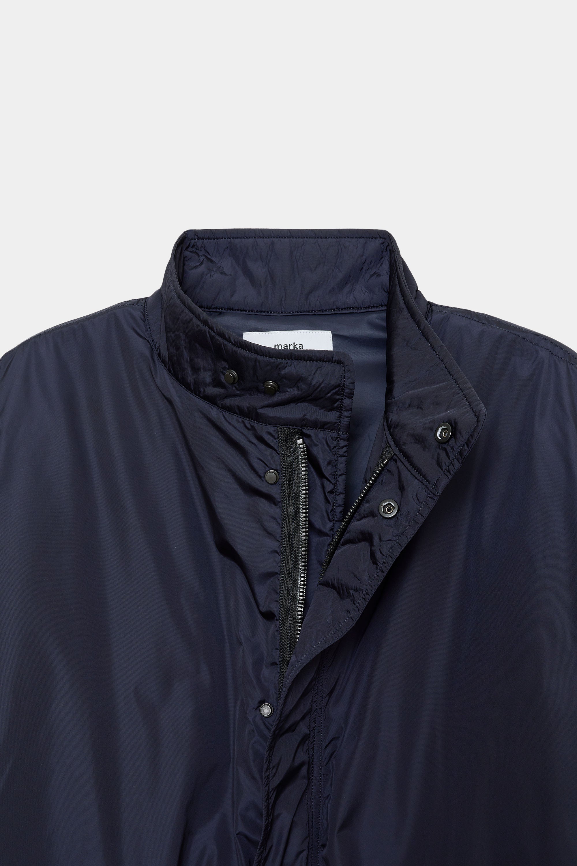 リサイクルナイロンポプリン / パフモッズコート, Navy