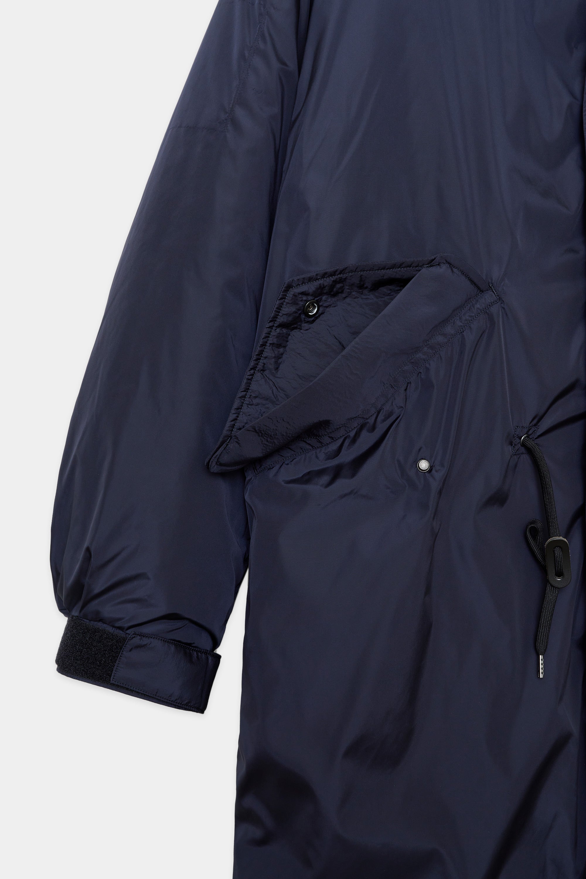 リサイクルナイロンポプリン / パフモッズコート, Navy