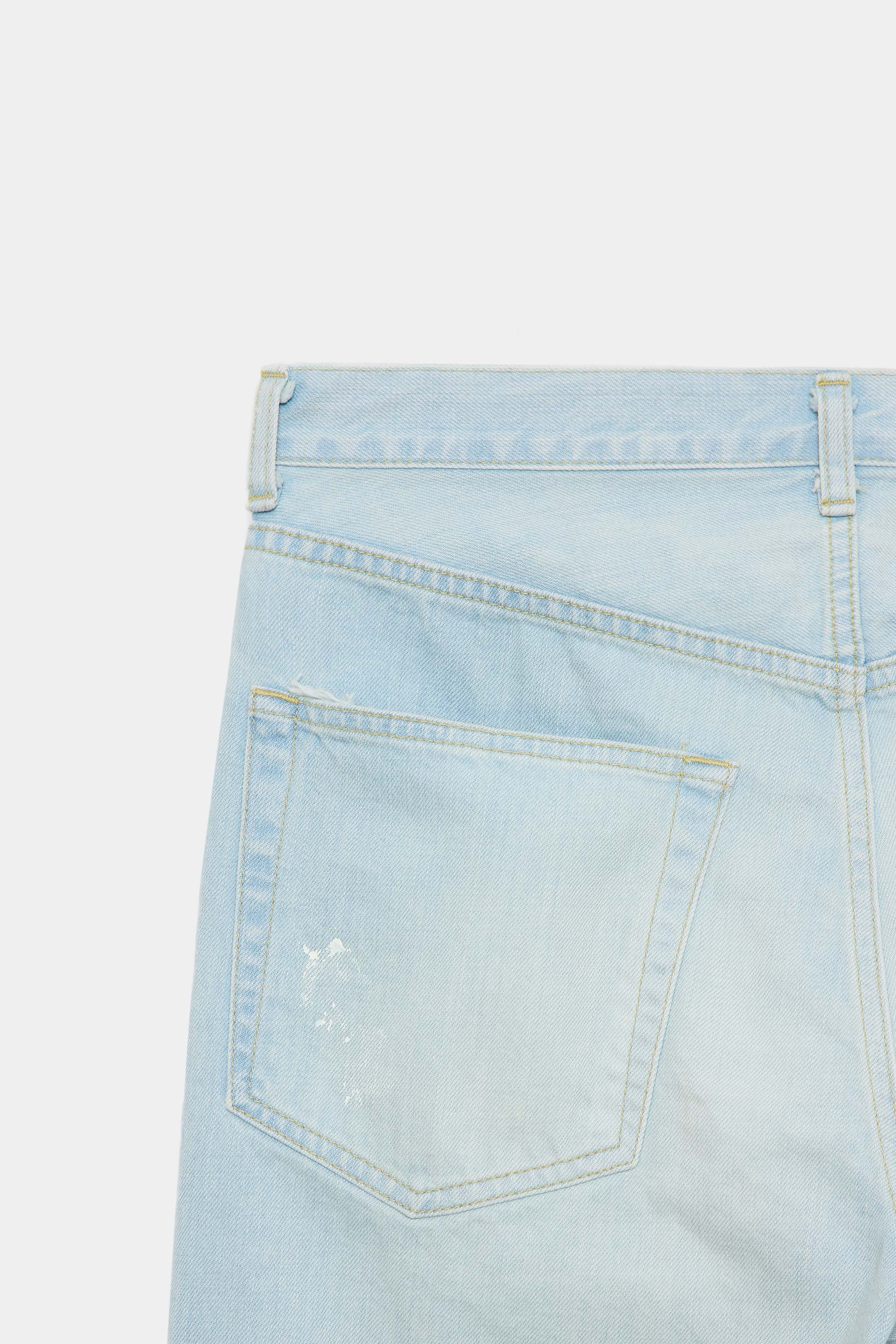 ORGANIC COTTON 12oz DENIM REGULAR FIT JEANS, Bleached