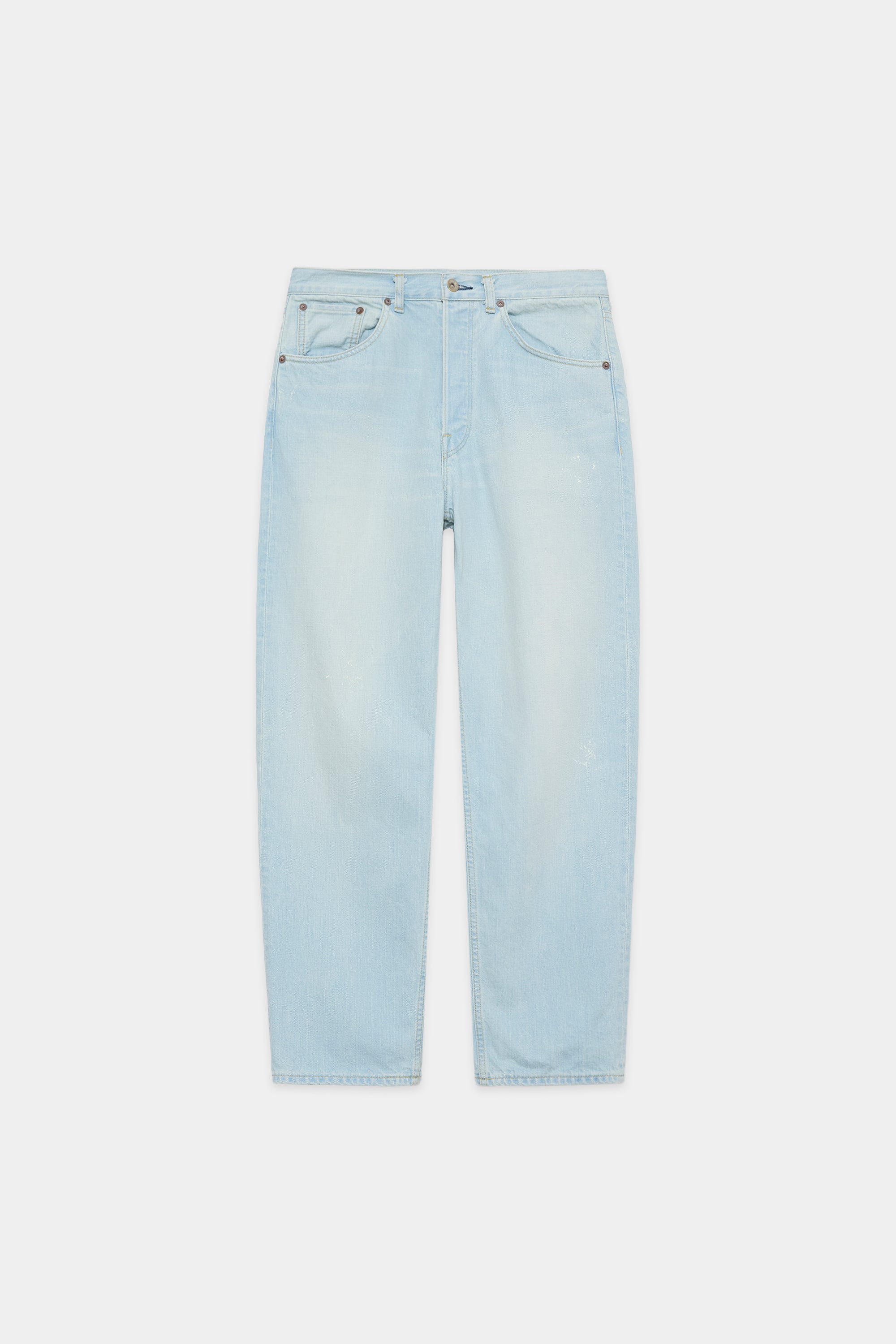 ORGANIC COTTON 12oz DENIM REGULAR FIT JEANS, Bleached