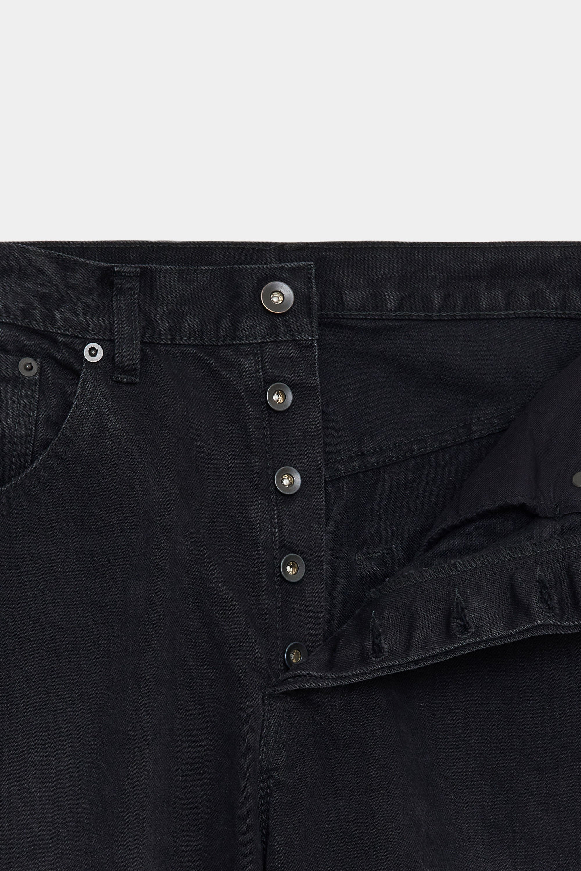 ORGANIC COTTON 12oz DENIM REGULAR FIT JEANS, Black