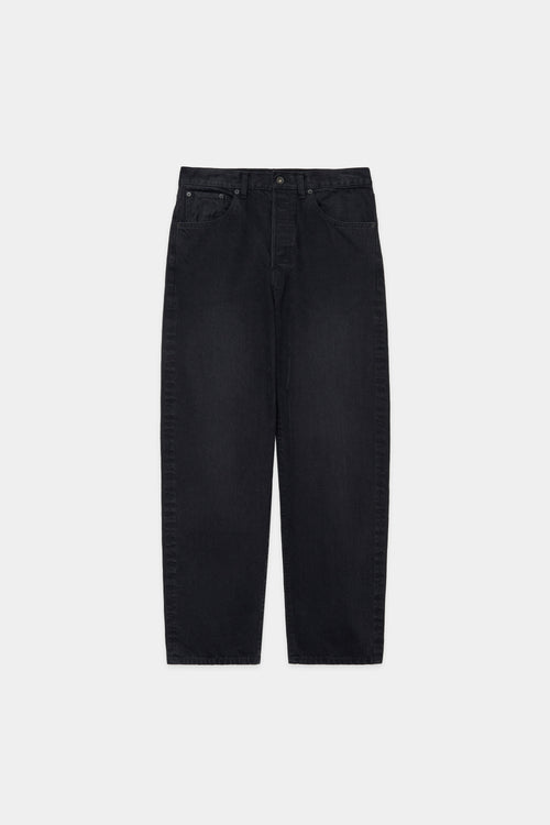 ORGANIC COTTON 12oz DENIM REGULAR FIT JEANS, Black