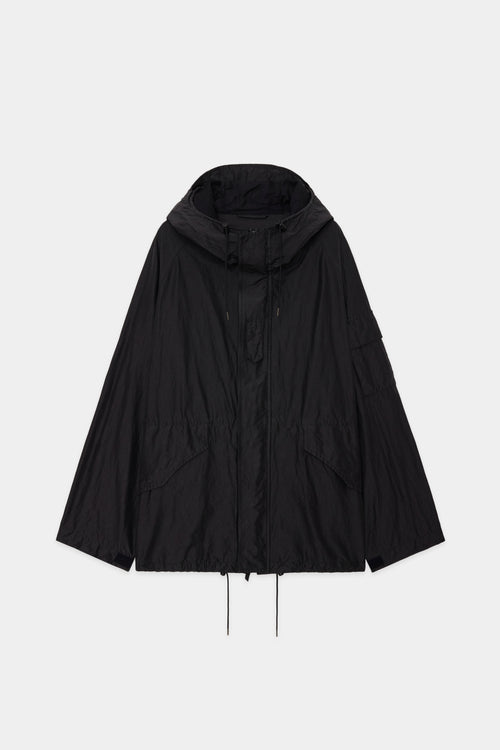 ORGANIC COTTON SILK HIGH COUNT TYPEWRITER ECWCS JACKET, Charcoal