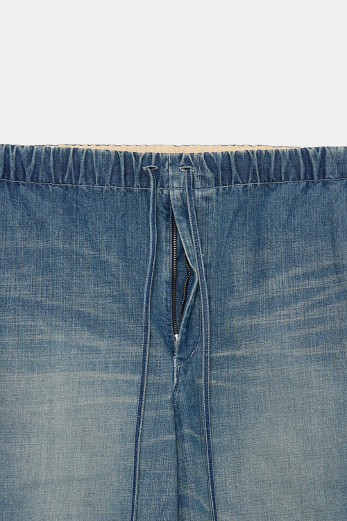 【PARKING別注】 オーガニックコットン10ozデニム / コクーンワイドイージーデニムパンツ, Used Wash