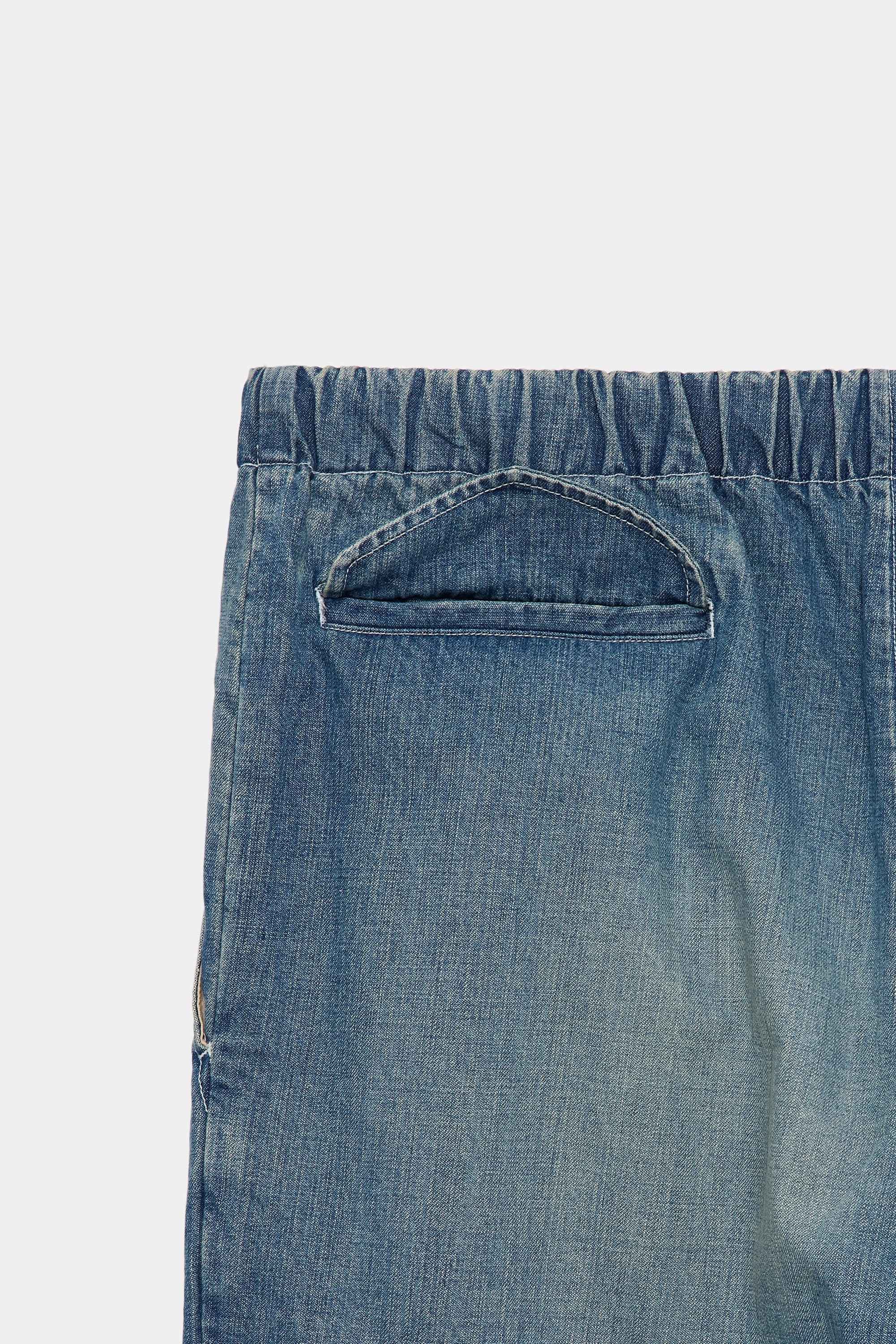 【PARKING別注】 オーガニックコットン10ozデニム / コクーンワイドイージーデニムパンツ, Used Wash