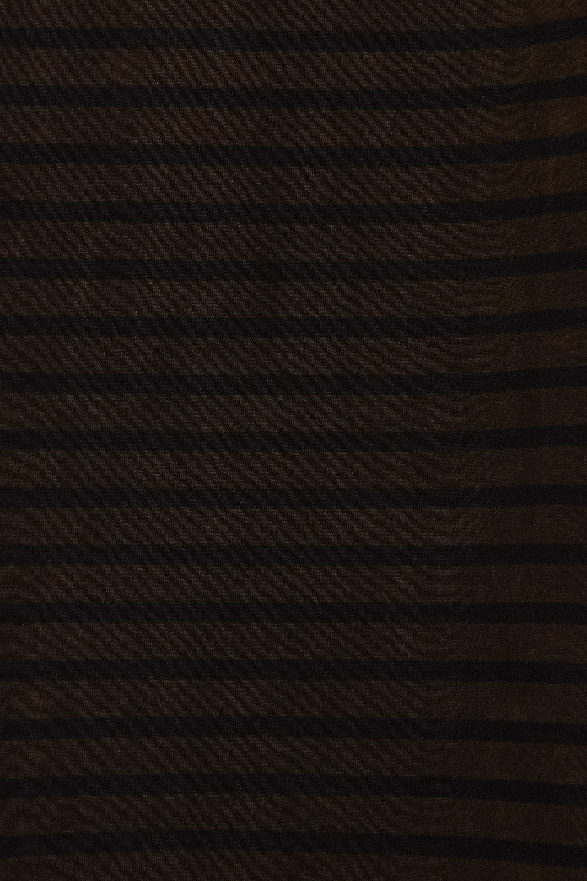 ORGANIC COTTON 30//2 KNIT "Doro-Zome" BASQUE SHIRT L/S, Dark Brown