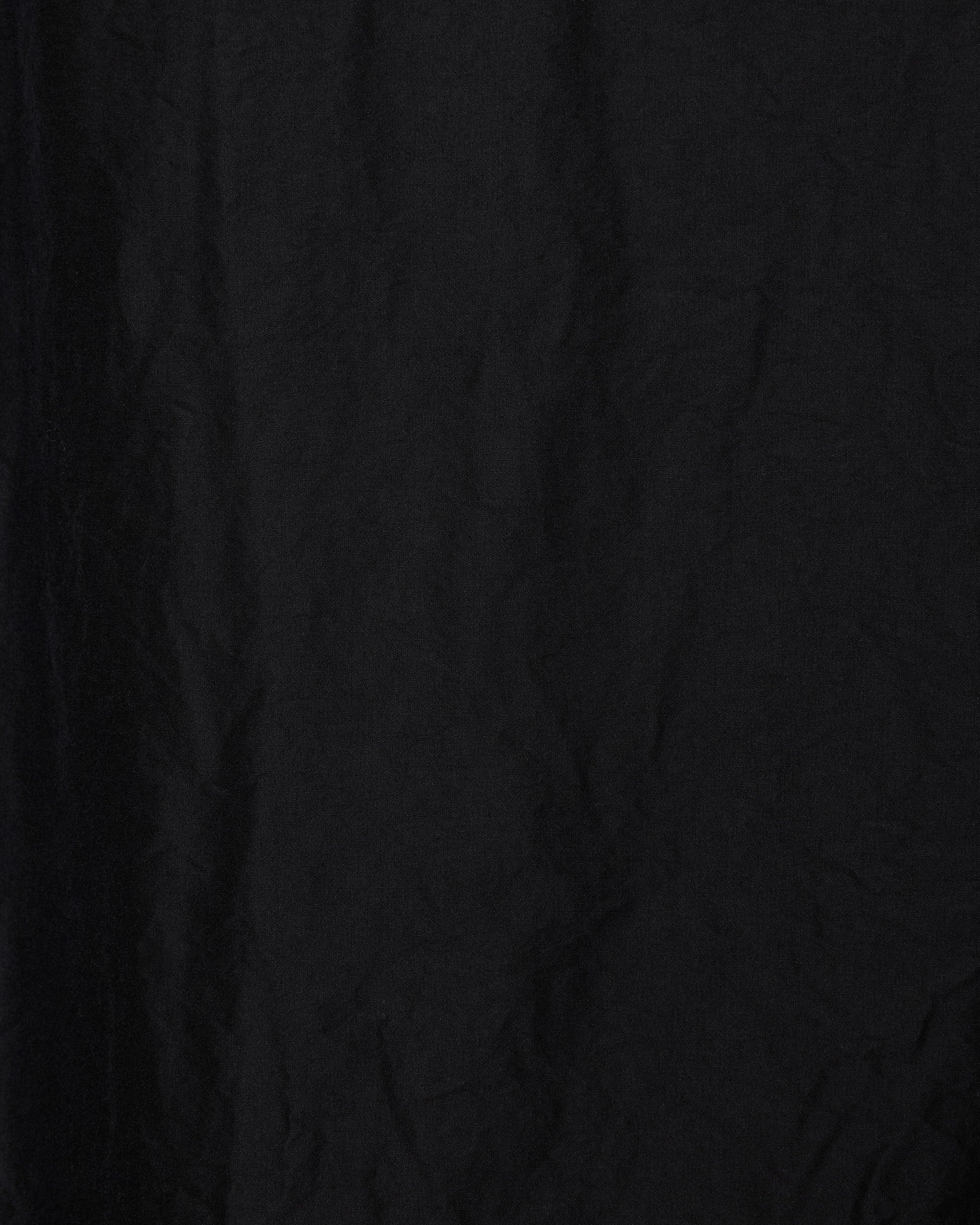オーガニックコットンシルク高密度タイプライター / スナップボタンシャツ, Black