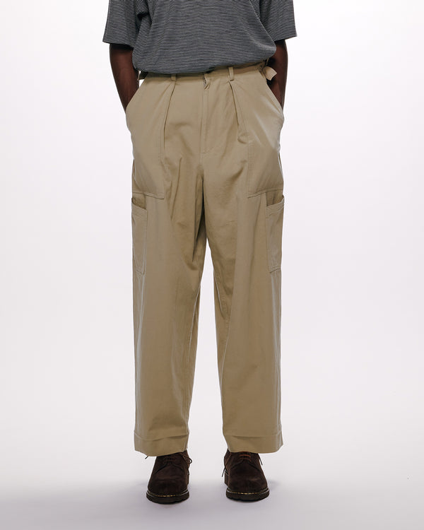 60/2 ORGANIC COTTON SOFT DRY CHINO U.S. AIR FORCE BAKER PANTS, Beige
