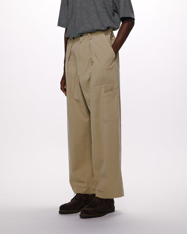 60/2 ORGANIC COTTON SOFT DRY CHINO U.S. AIR FORCE BAKER PANTS, Beige
