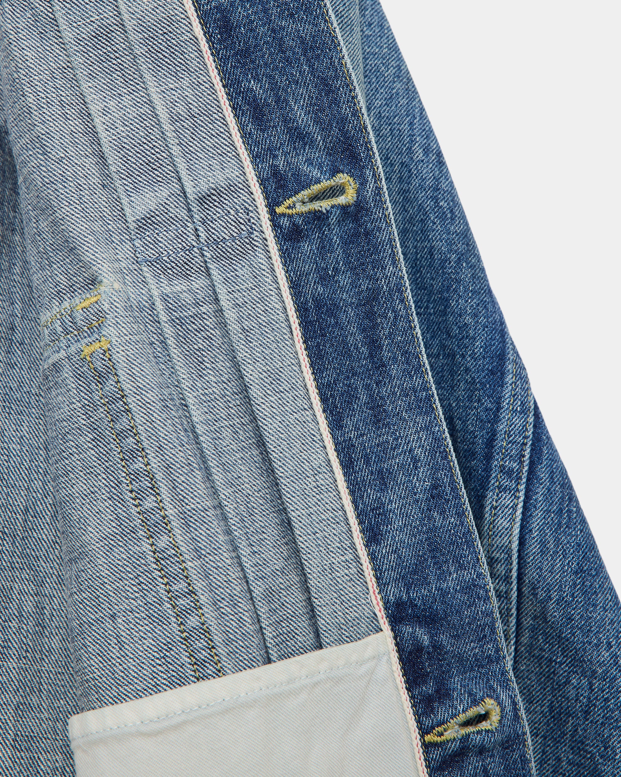 オーガニックコットン 13.5oz セルビッチデニム / TYPE-1 デニムジャケット, Used Washed