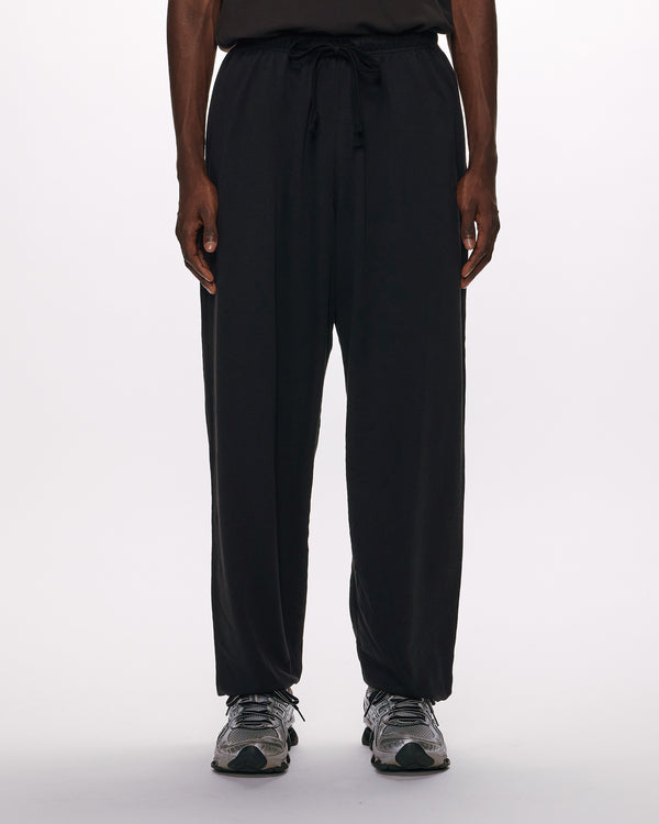 ORGANIC COTTON INLAY EASY PANTS, Black